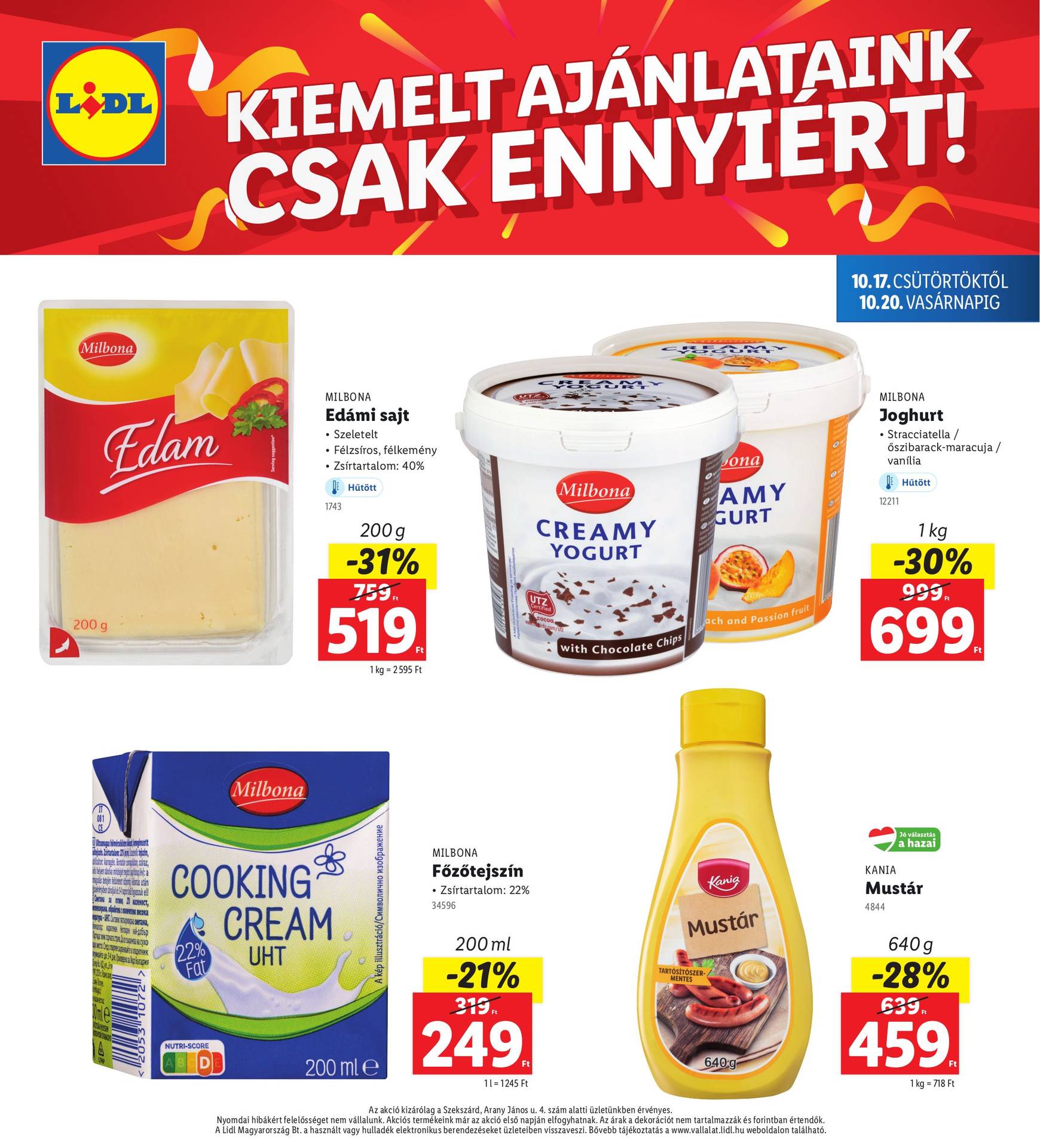 lidl - Lidl - Szekszárd akciós újság, érvényes 10.17. - 10.20. - page: 4