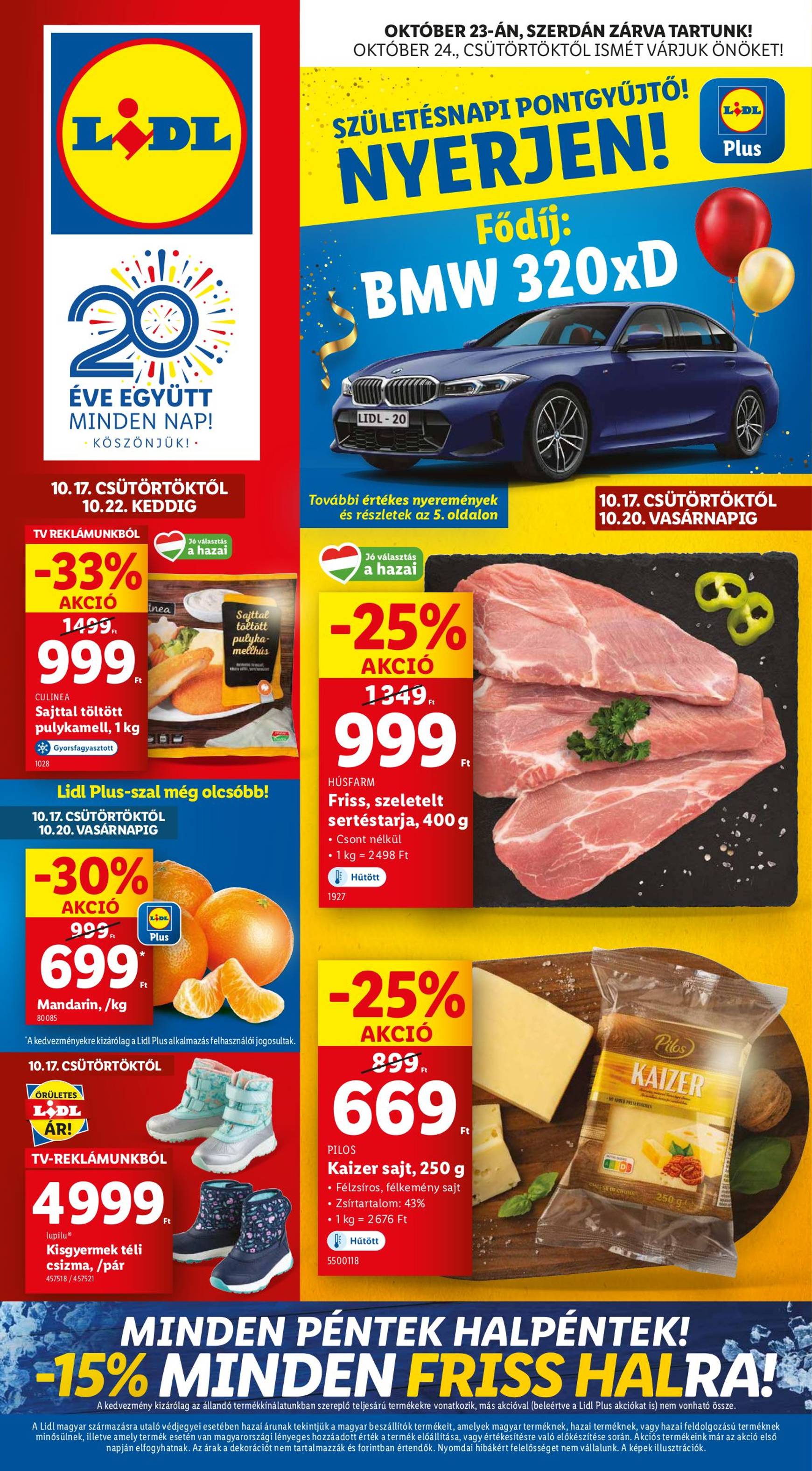 lidl - Lidl akciós újság, érvényes 10.17. - 10.23.