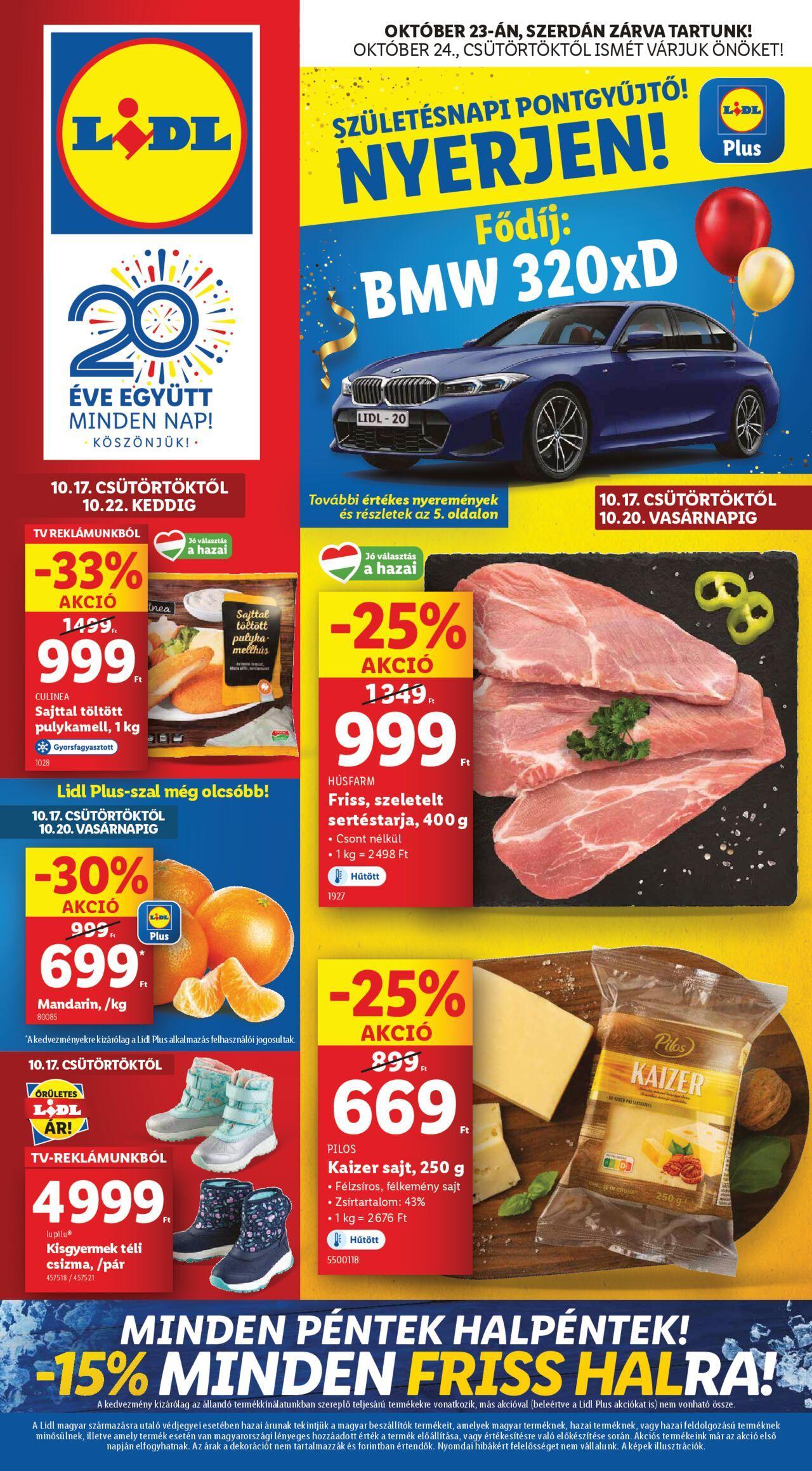 lidl - Akciós újság új Lidl 2024.10.17. - 2024.10.23. - page: 1