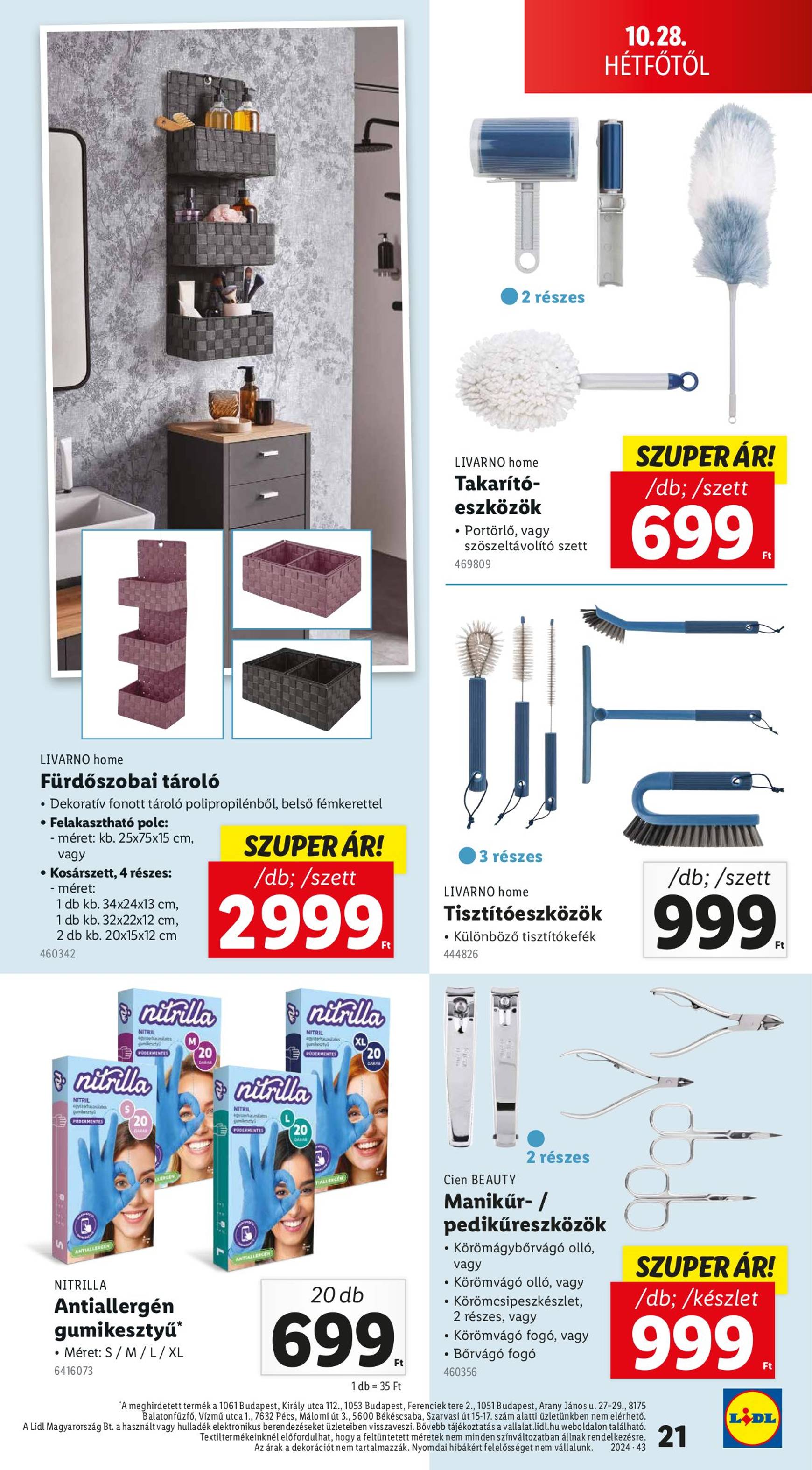 lidl - Lidl akciós újság, érvényes 10.24. - 10.30. - page: 21