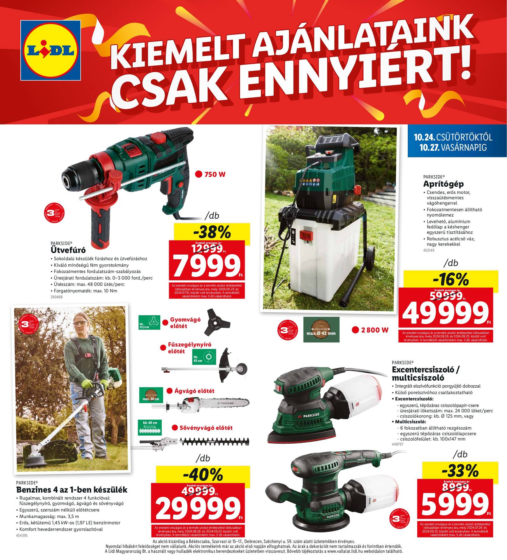 lidl - Lidl - Békéscsaba, Debrecen akciós újság, érvényes 10.24. - 10.27. - page: 4