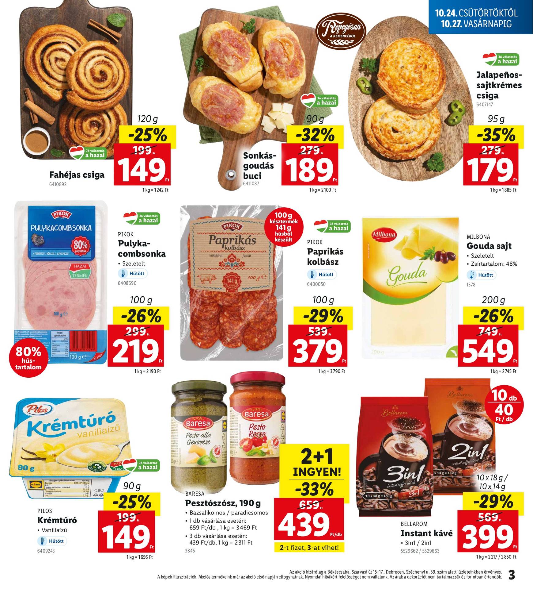 lidl - Lidl - Békéscsaba, Debrecen akciós újság, érvényes 10.24. - 10.27. - page: 3