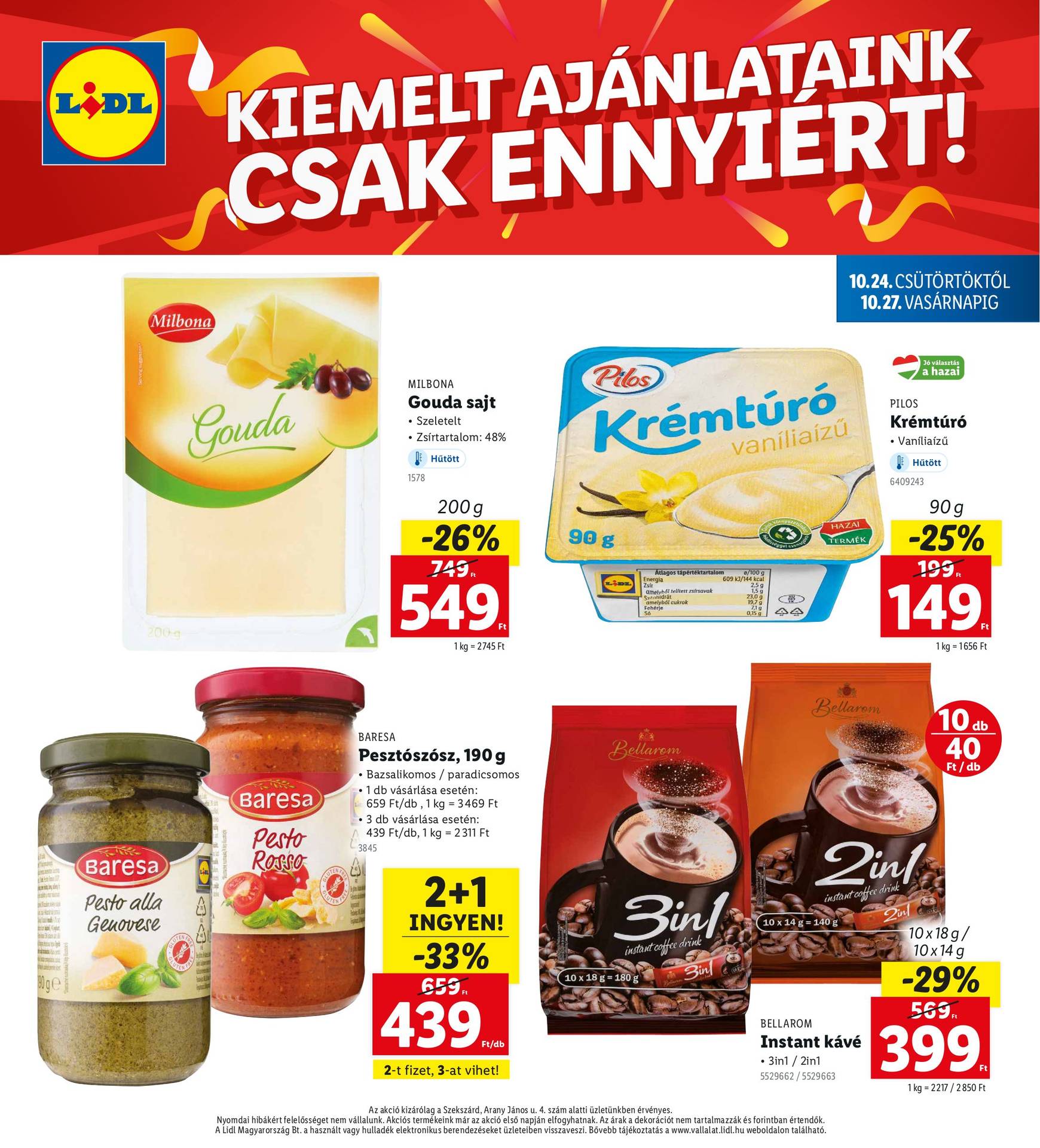 lidl - Lidl - Szekszárd akciós újság, érvényes 10.24. - 10.27. - page: 4