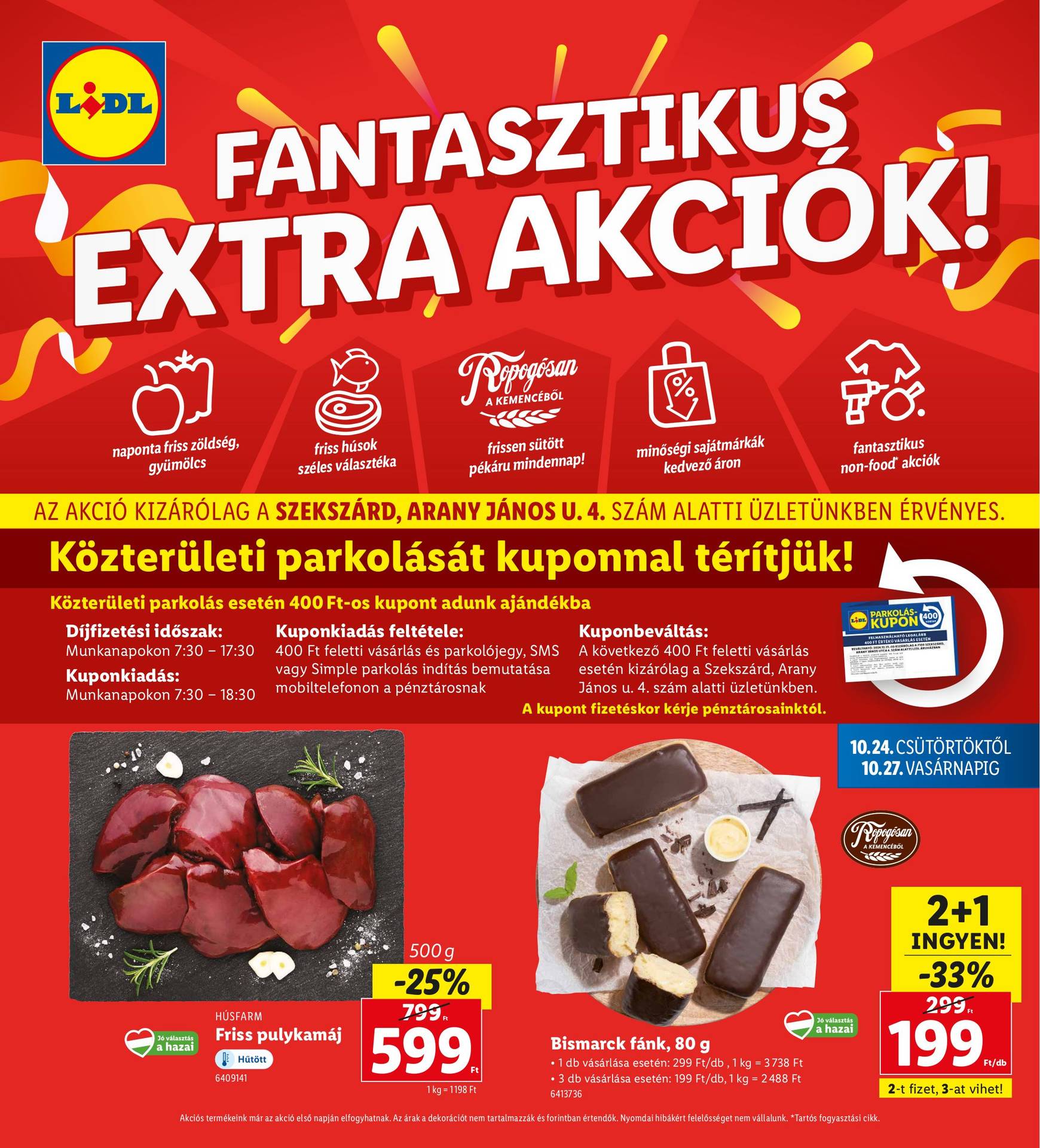 lidl - Lidl - Szekszárd akciós újság, érvényes 10.24. - 10.27.