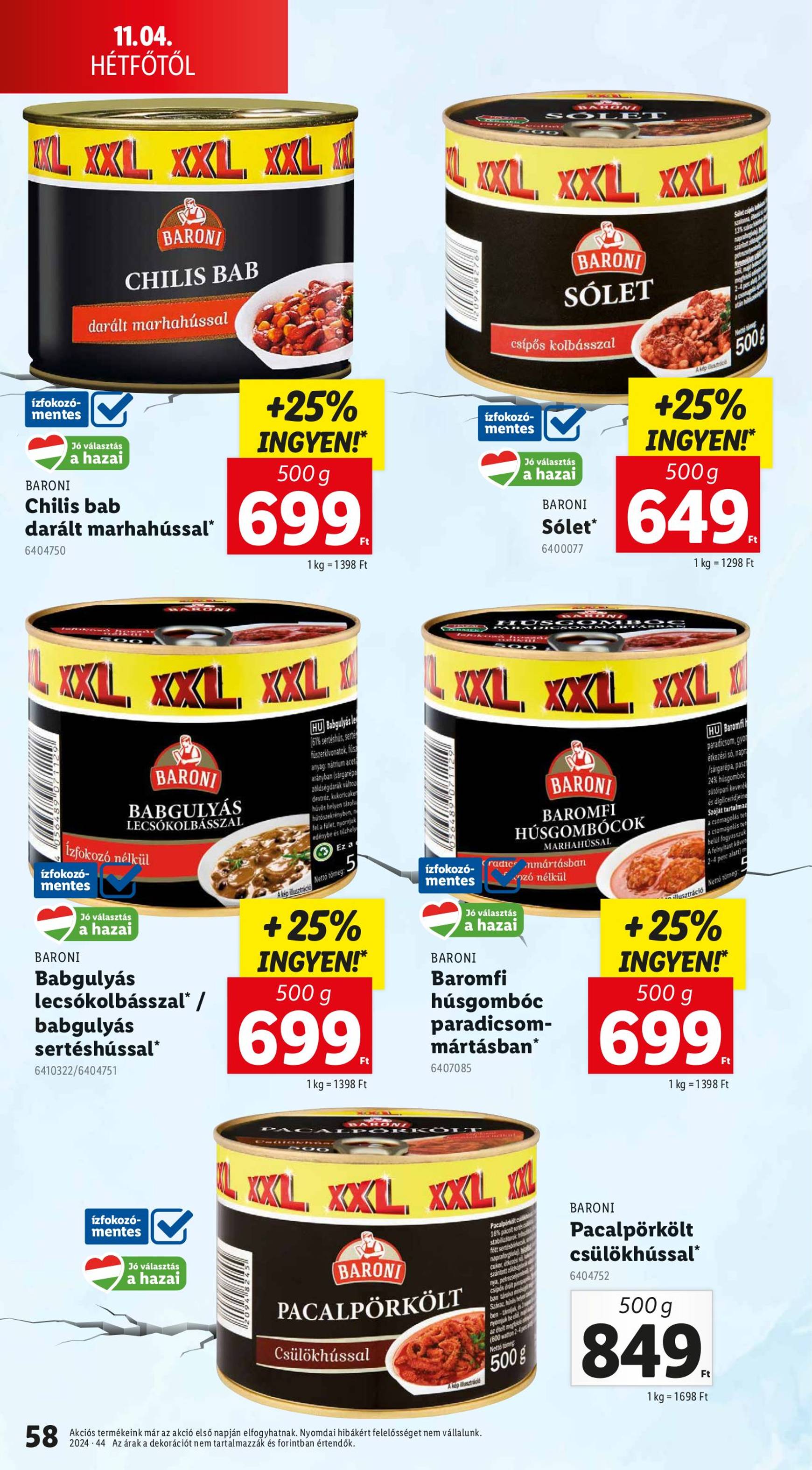 lidl - Lidl akciós újság, érvényes 10.31. - 11.06. - page: 58