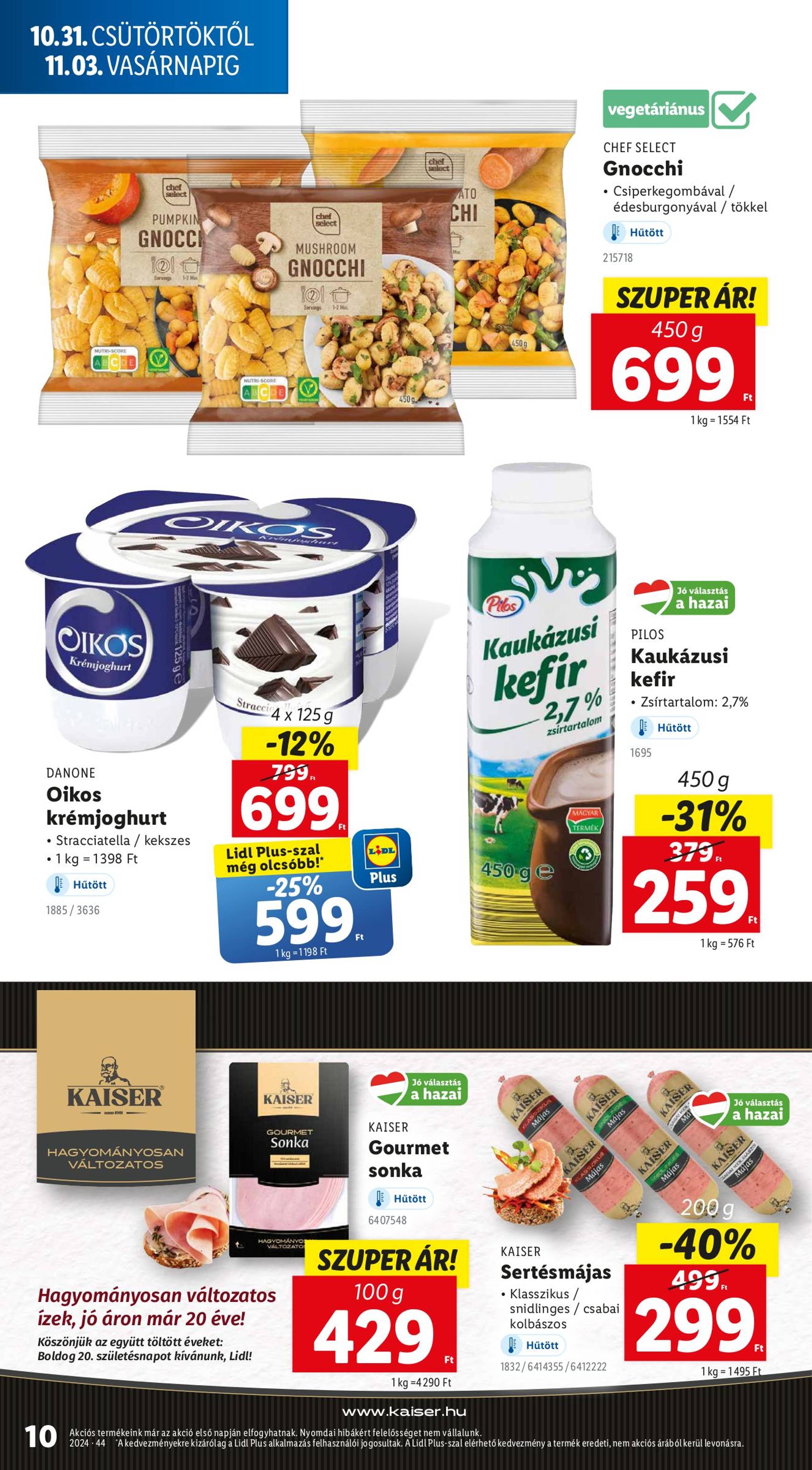 lidl - Lidl akciós újság, érvényes 10.31. - 11.06. - page: 10