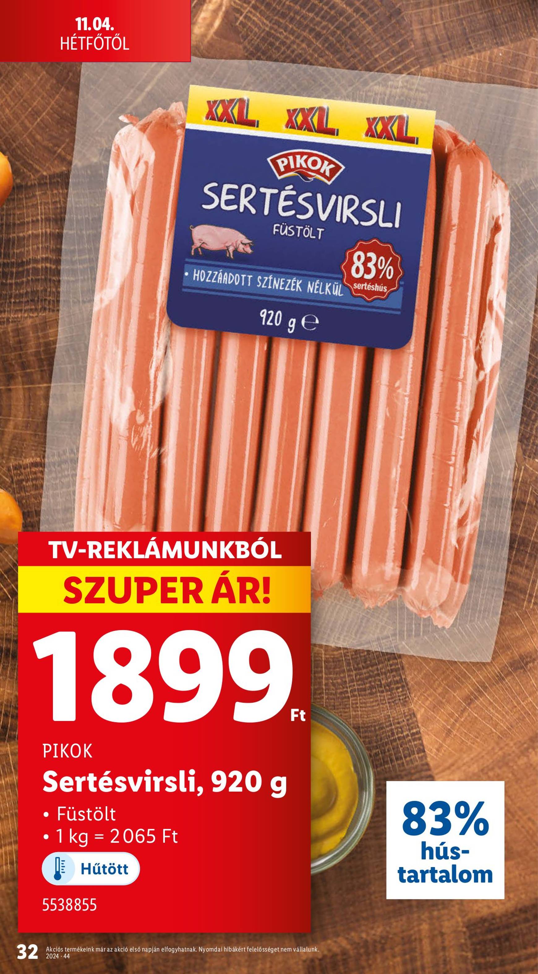 lidl - Lidl akciós újság, érvényes 10.31. - 11.06. - page: 32