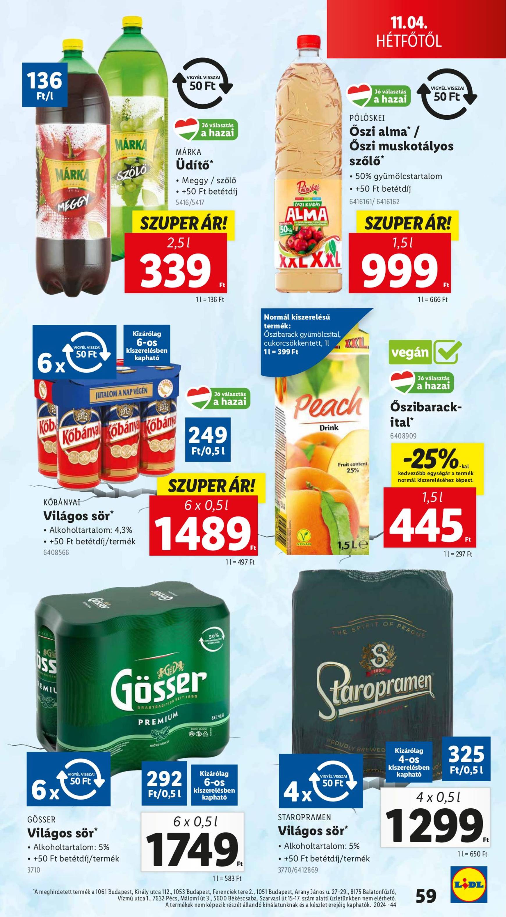 lidl - Lidl akciós újság, érvényes 10.31. - 11.06. - page: 59