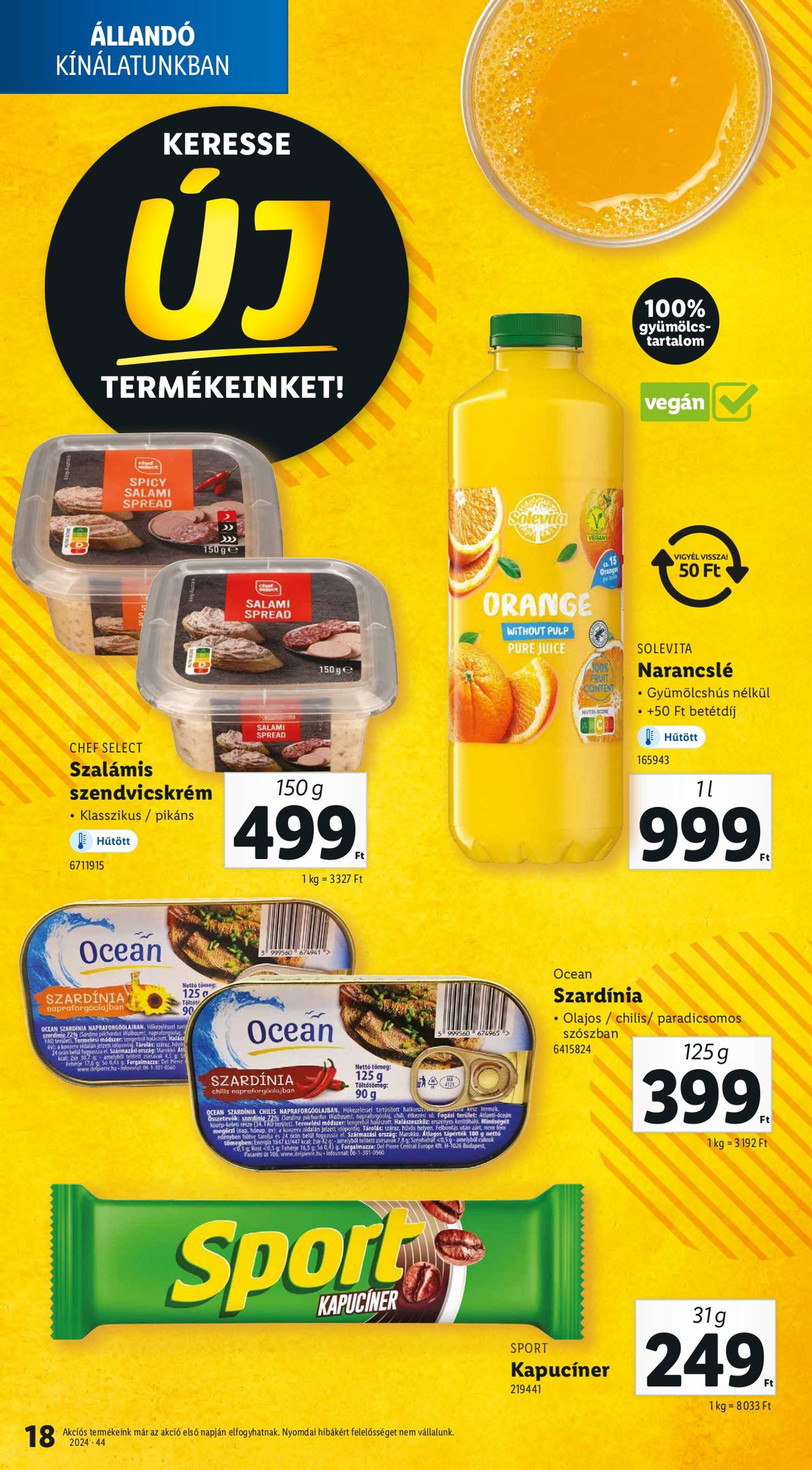 lidl - Lidl akciós újság, érvényes 10.31. - 11.06. - page: 18