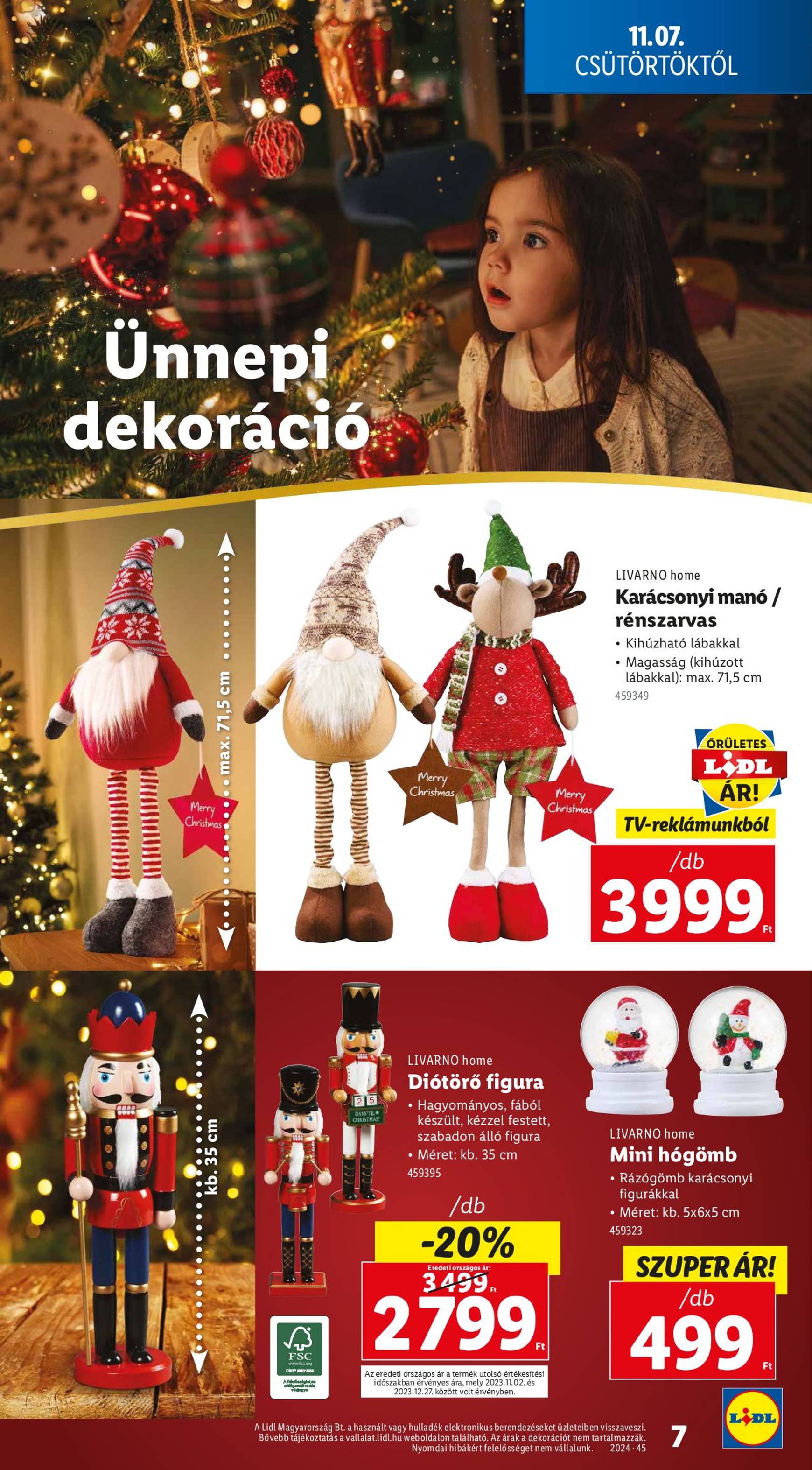 lidl - Lidl - Varázslatos karácsony akciós újság, érvényes 11.07. - 12.31. - page: 7