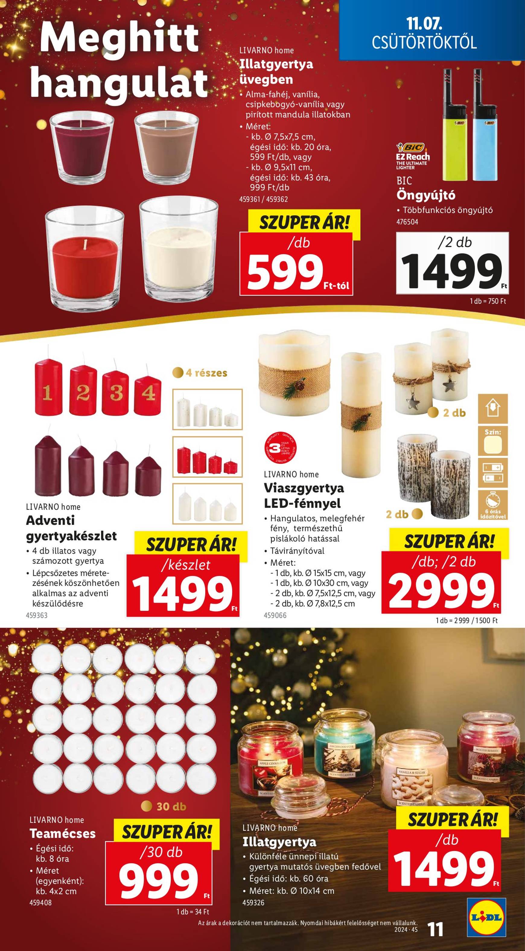 lidl - Lidl - Varázslatos karácsony akciós újság, érvényes 11.07. - 12.31. - page: 11