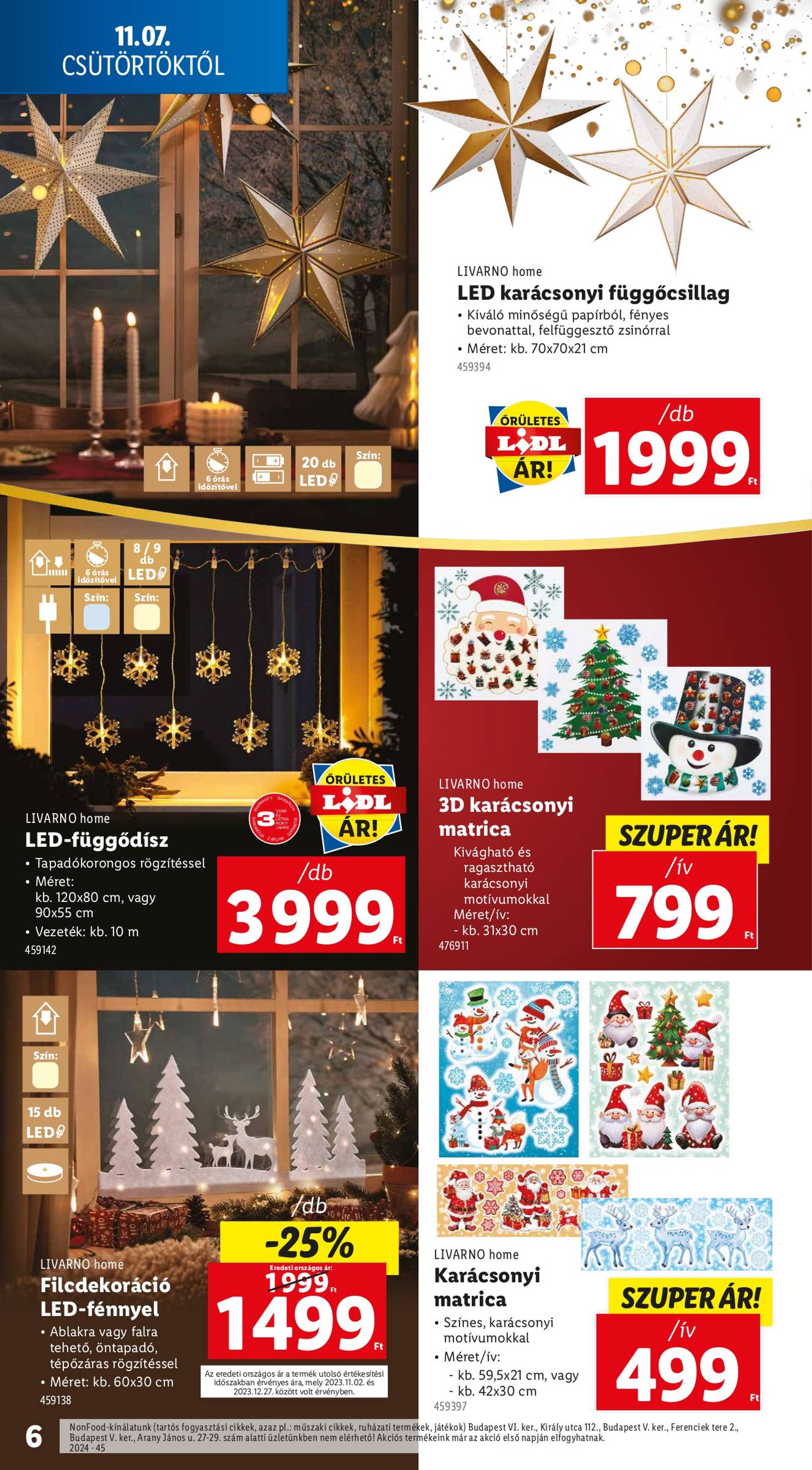 lidl - Lidl - Varázslatos karácsony akciós újság, érvényes 11.07. - 12.31. - page: 6