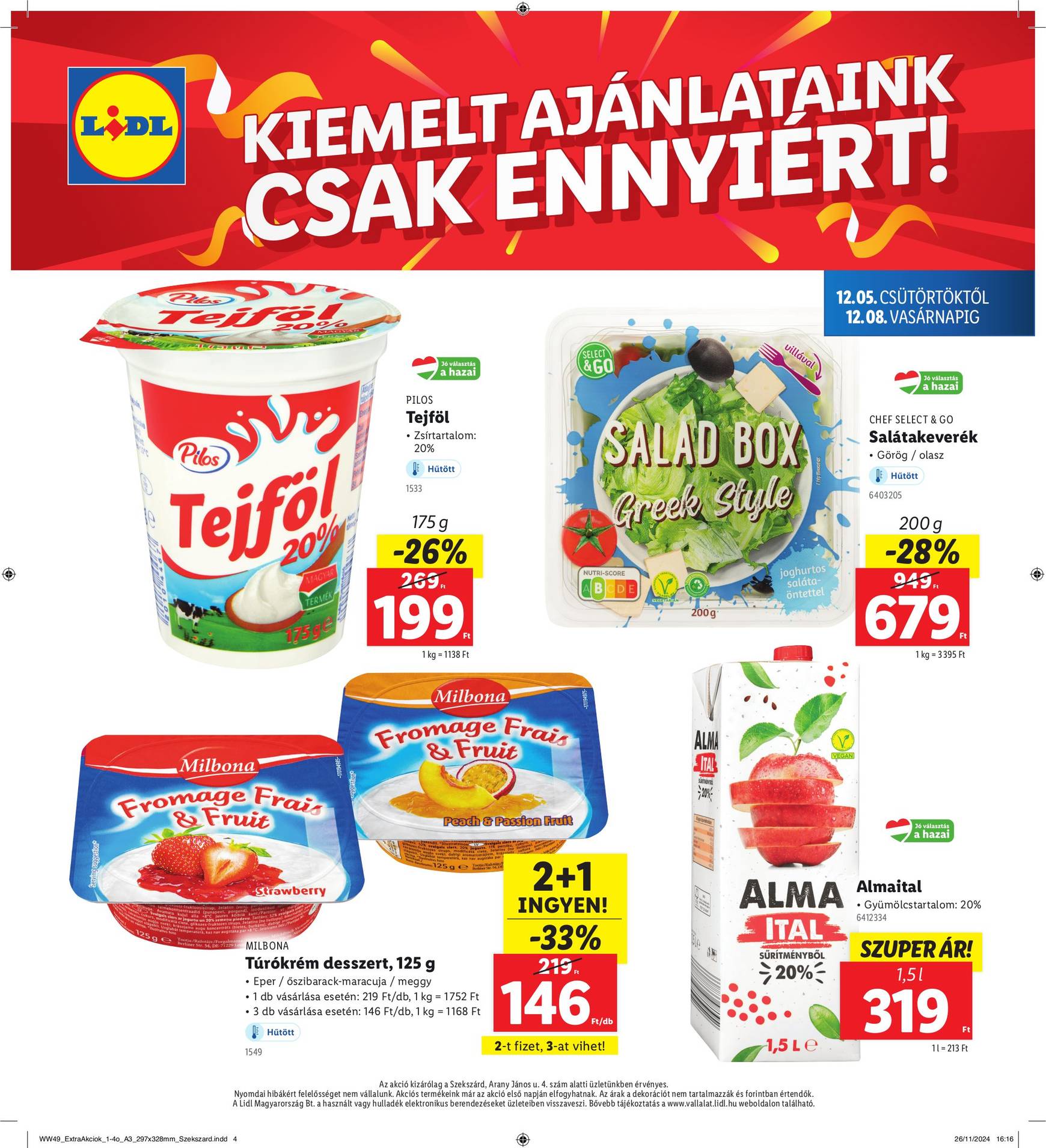 lidl - Lidl - Szekszárd akciós újság, érvényes 12.05. - 12.08. - page: 4