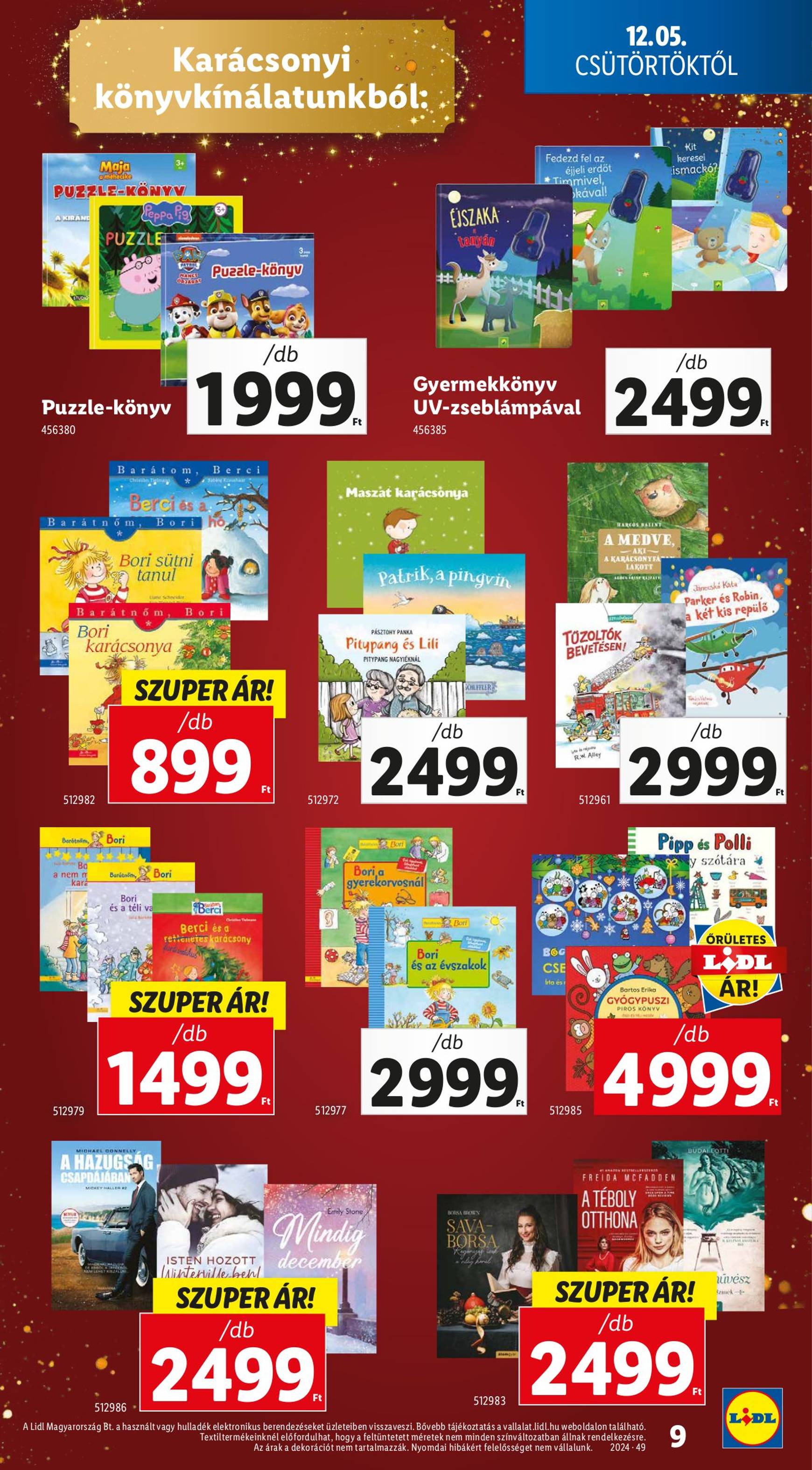 lidl - Lidl - Varázslatos karácsony akciós újság, érvényes 12.05. - 12.11. - page: 9