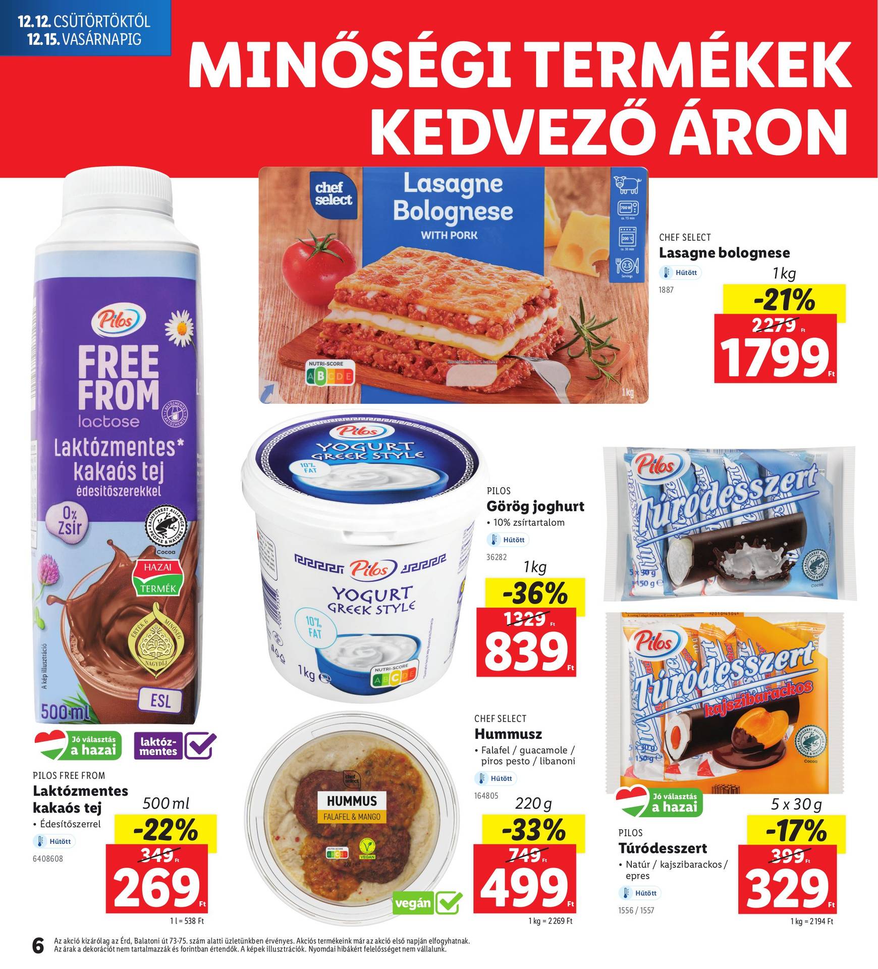 lidl - Lidl - Érd akciós újság, érvényes 12.12. - 12.15. - page: 6