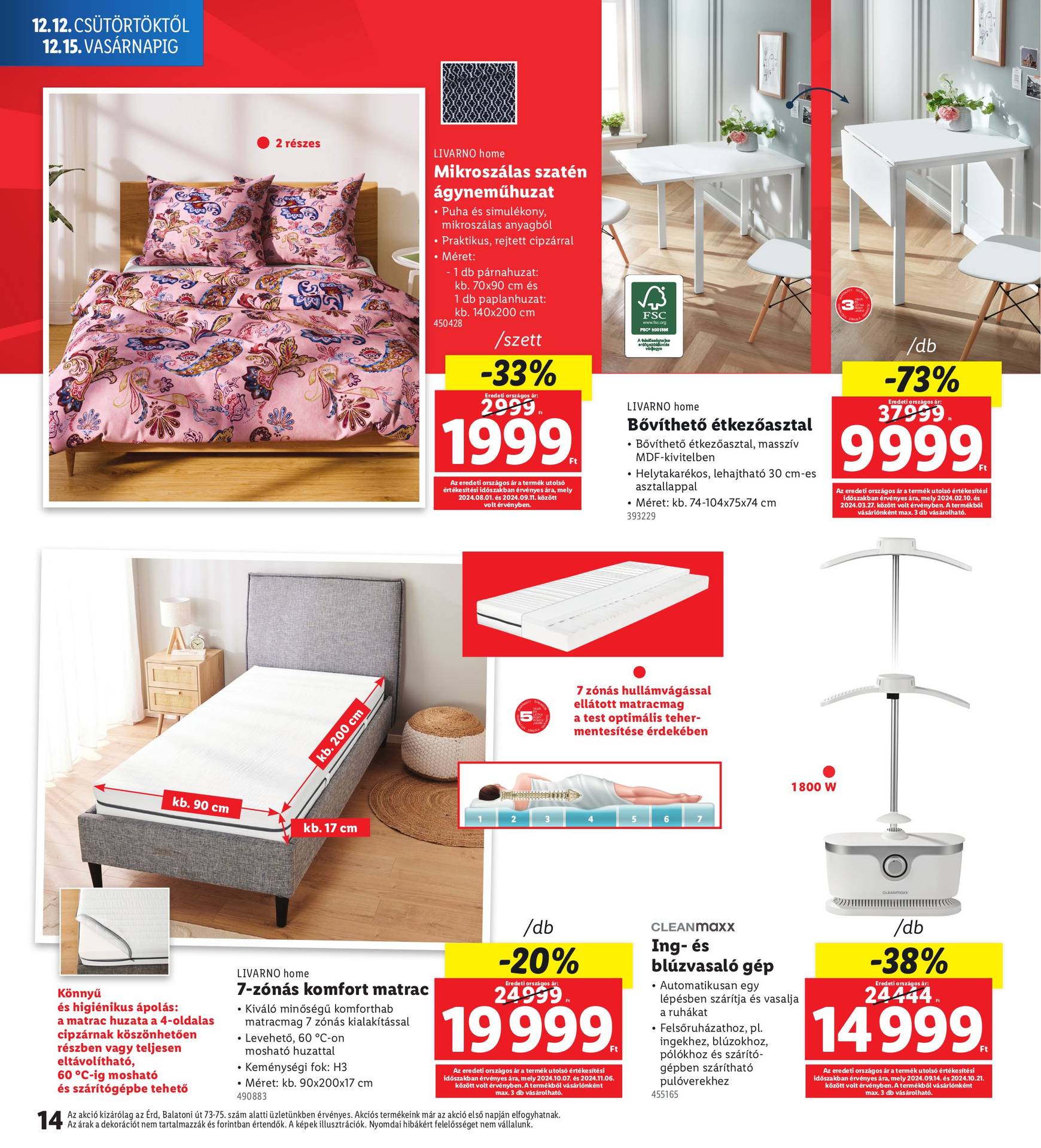 lidl - Lidl - Érd akciós újság, érvényes 12.12. - 12.15. - page: 14