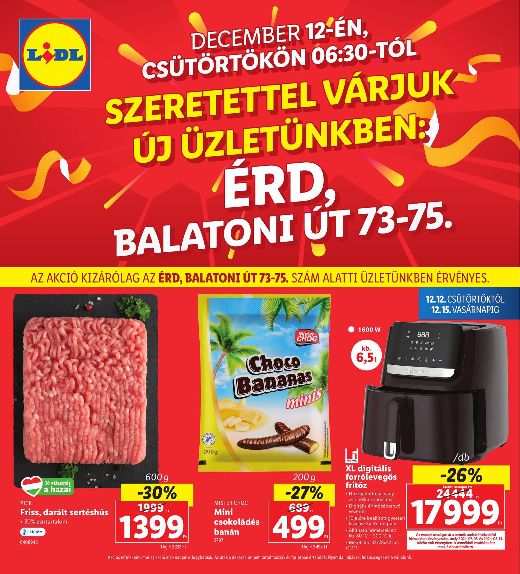 lidl - Lidl - Érd akciós újság, érvényes 12.12. - 12.15.