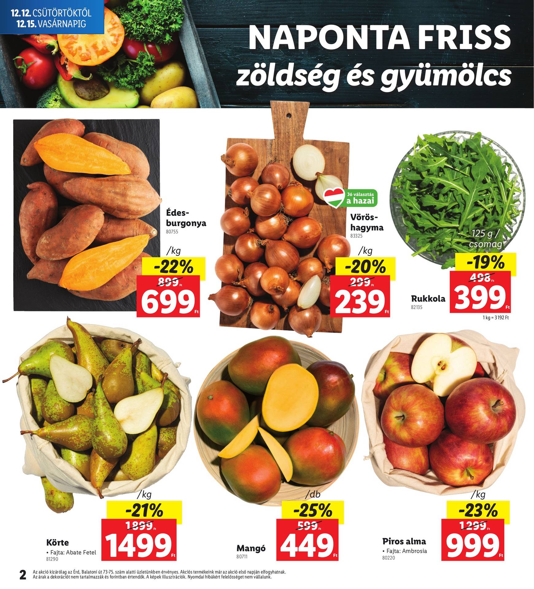 lidl - Lidl - Érd akciós újság, érvényes 12.12. - 12.15. - page: 2