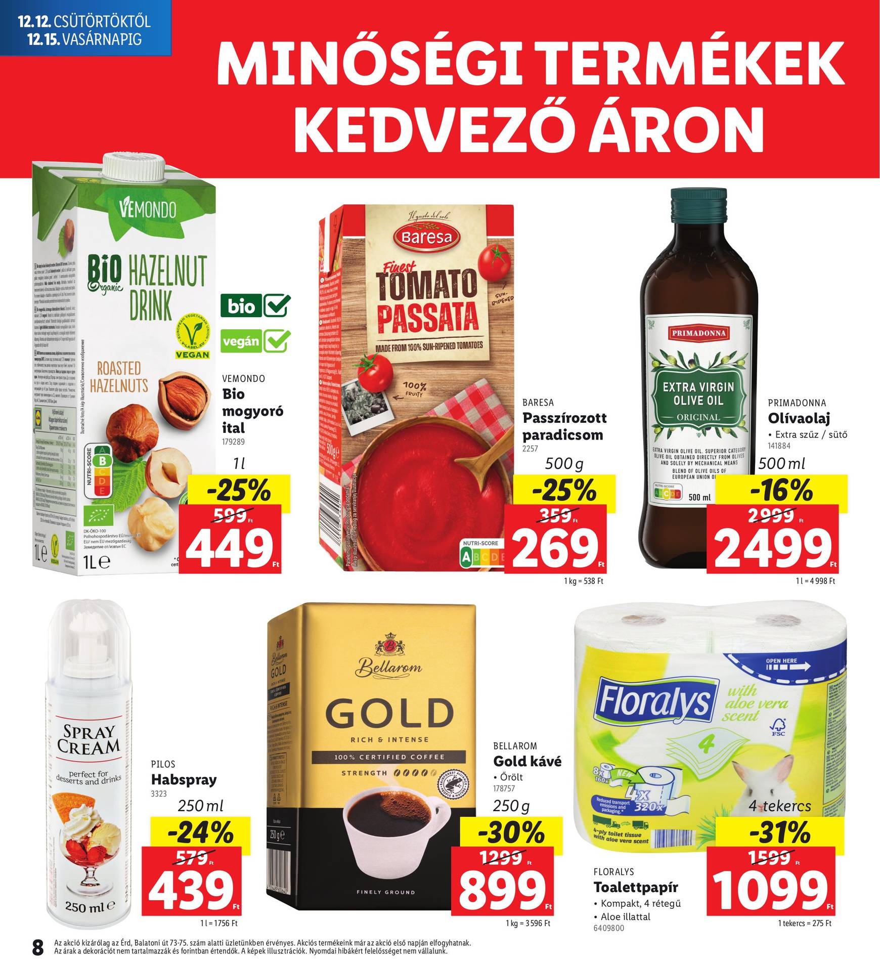 lidl - Lidl - Érd akciós újság, érvényes 12.12. - 12.15. - page: 8