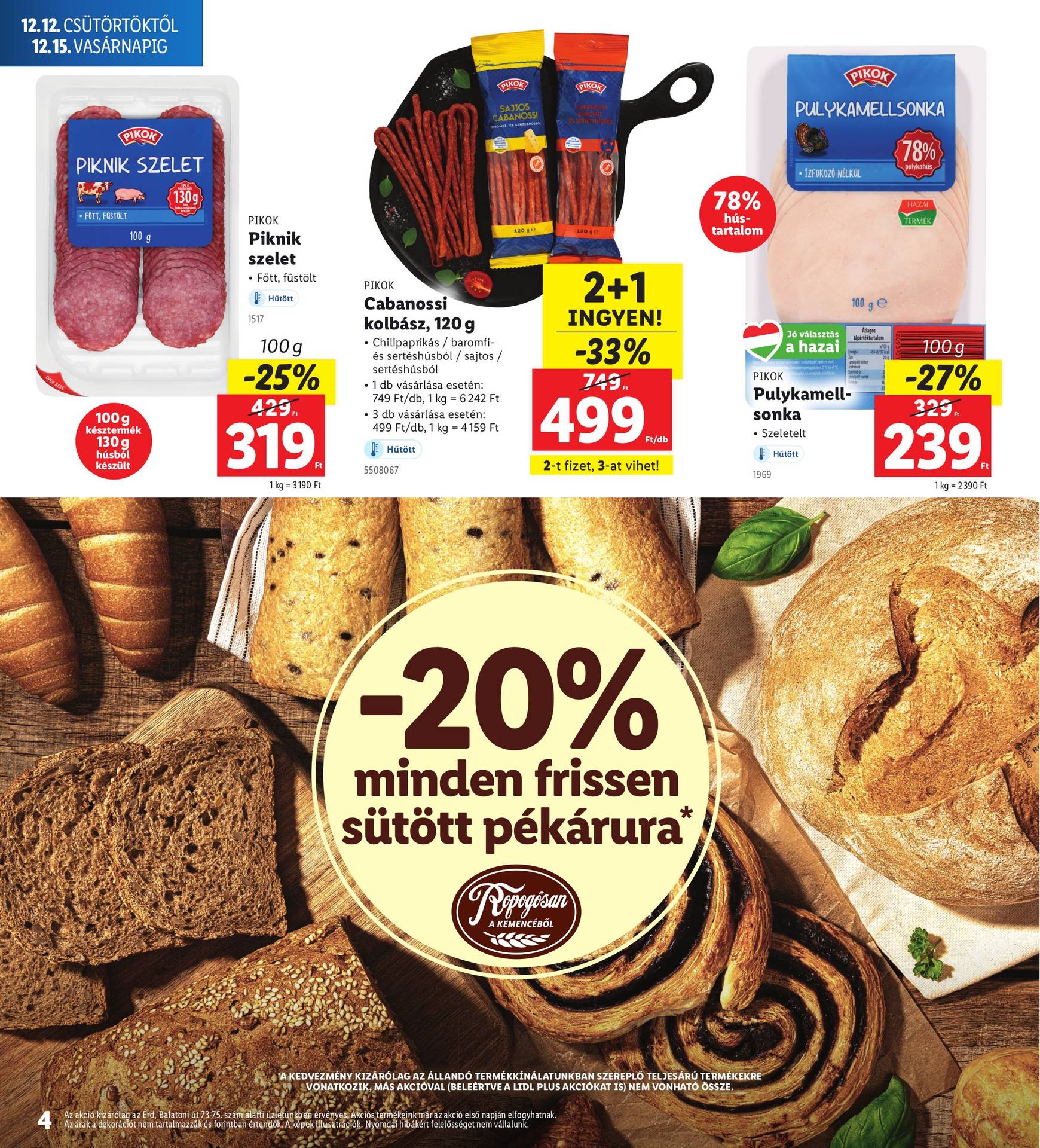 lidl - Lidl - Érd akciós újság, érvényes 12.12. - 12.15. - page: 4