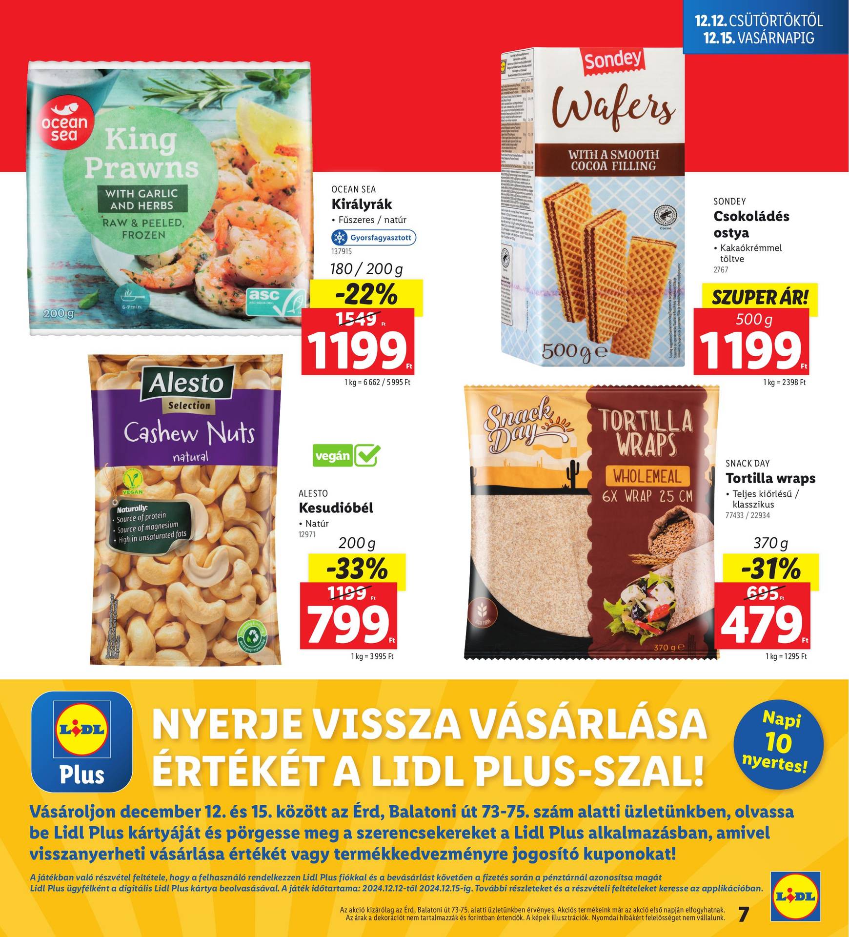 lidl - Lidl - Érd akciós újság, érvényes 12.12. - 12.15. - page: 7