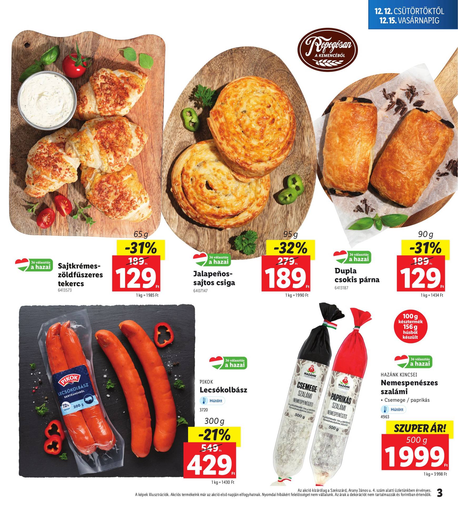 lidl - Lidl - Szekszárd akciós újság, érvényes 12.12. - 12.15. - page: 3