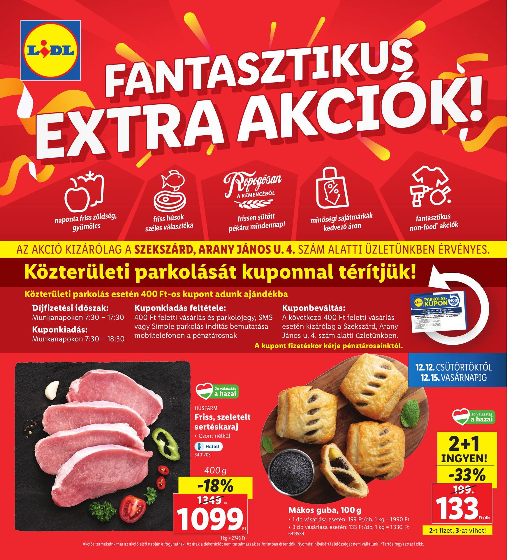 lidl - Lidl - Szekszárd akciós újság, érvényes 12.12. - 12.15.