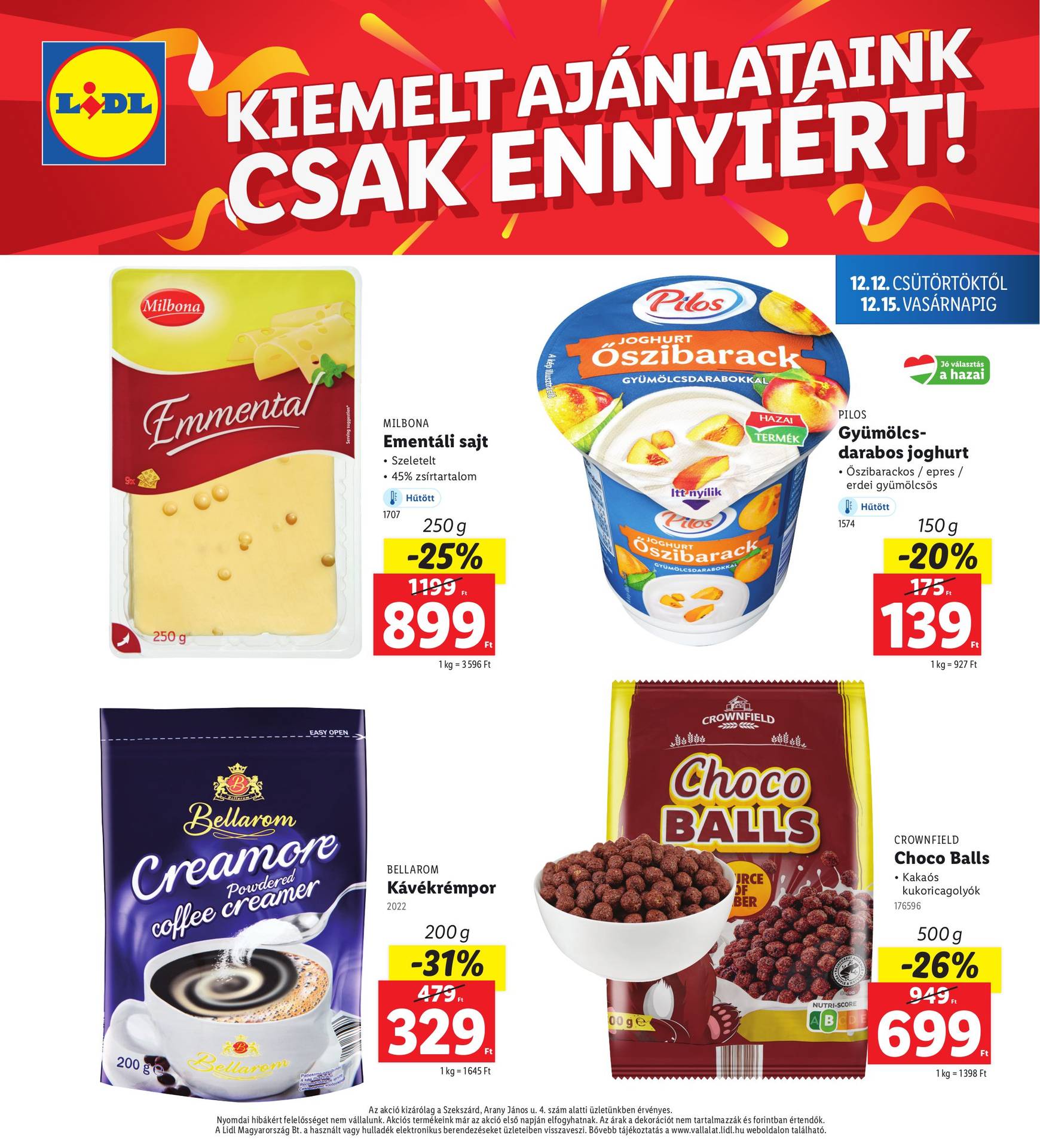 lidl - Lidl - Szekszárd akciós újság, érvényes 12.12. - 12.15. - page: 4