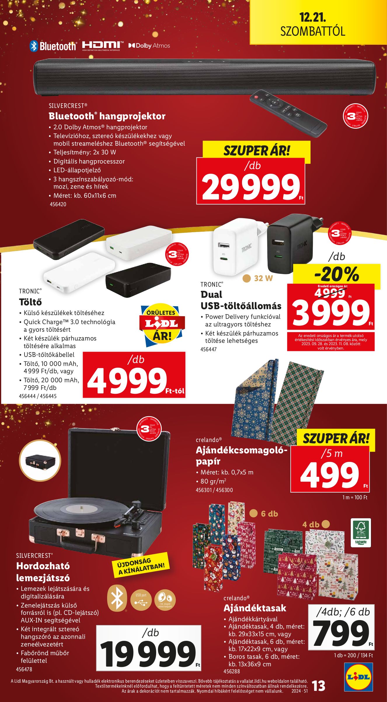 lidl - Lidl akciós újság, érvényes 12.19. - 12.23. - page: 13