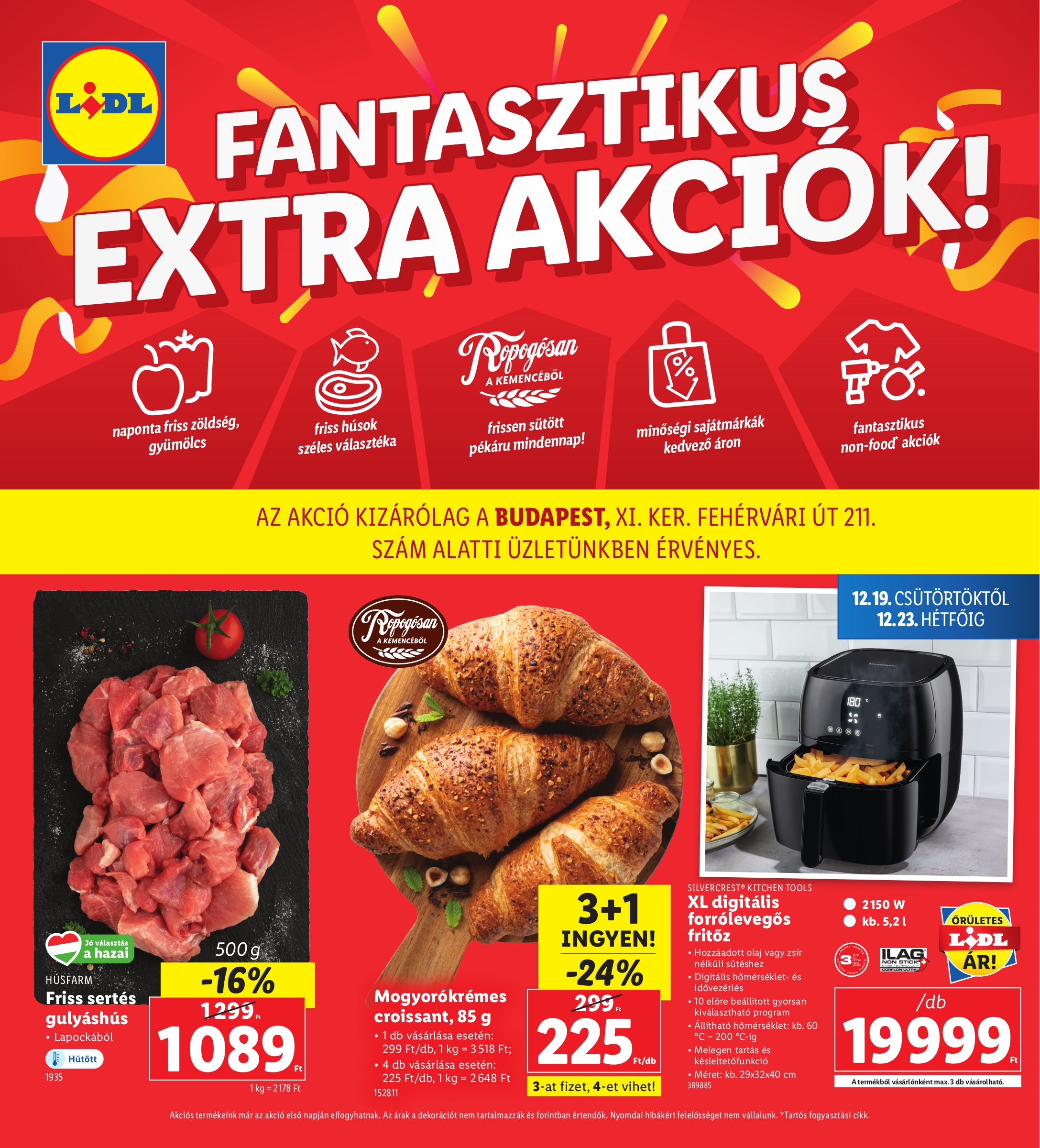 lidl - Lidl - Budapest akciós újság, érvényes 12.19. - 12.23.