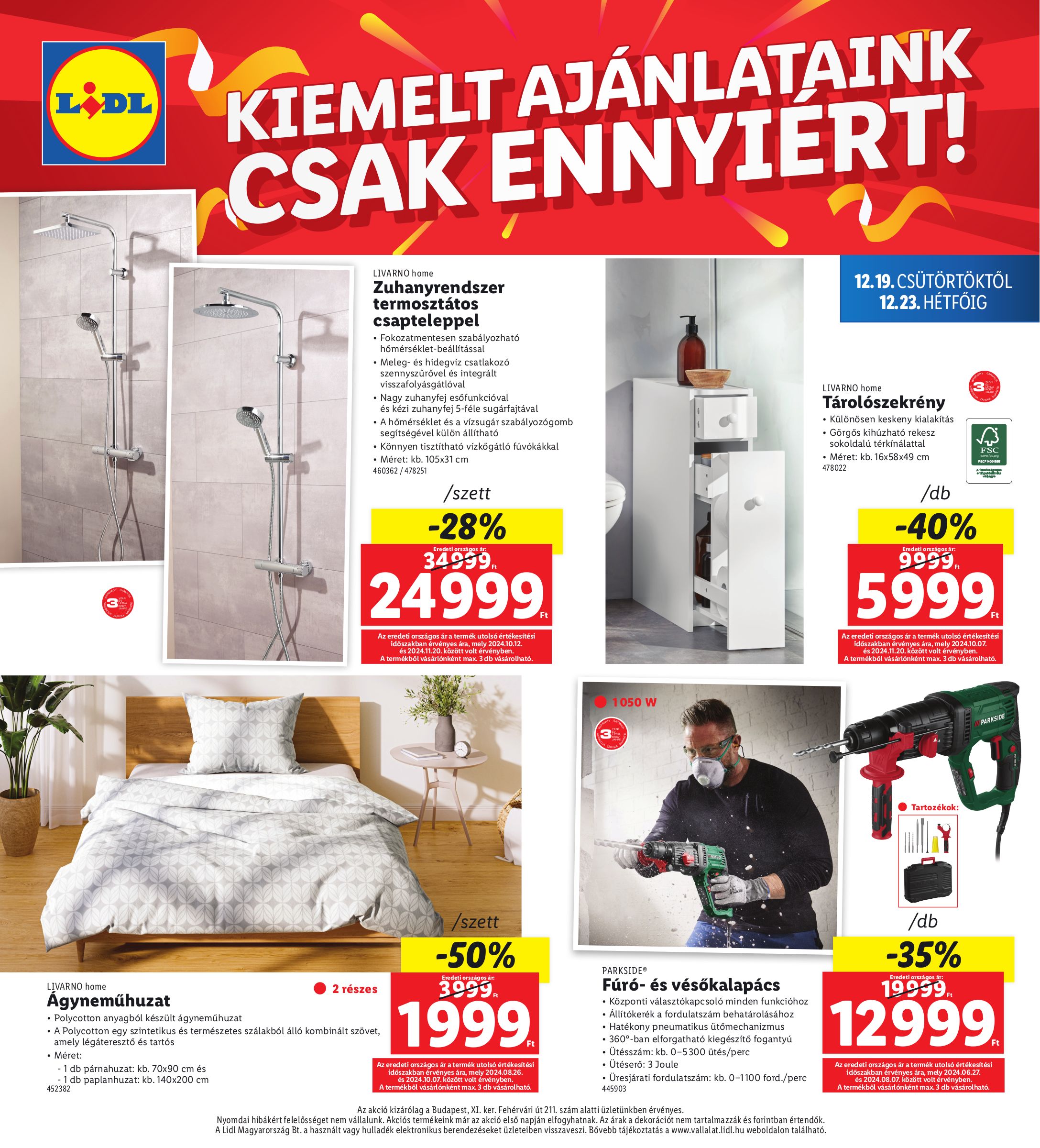 lidl - Lidl - Budapest akciós újság, érvényes 12.19. - 12.23. - page: 4