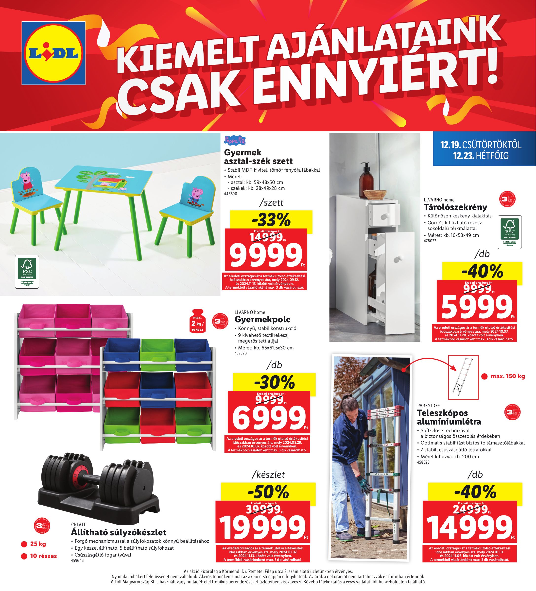 lidl - Lidl - Körmend akciós újság, érvényes 12.19. - 12.23. - page: 4