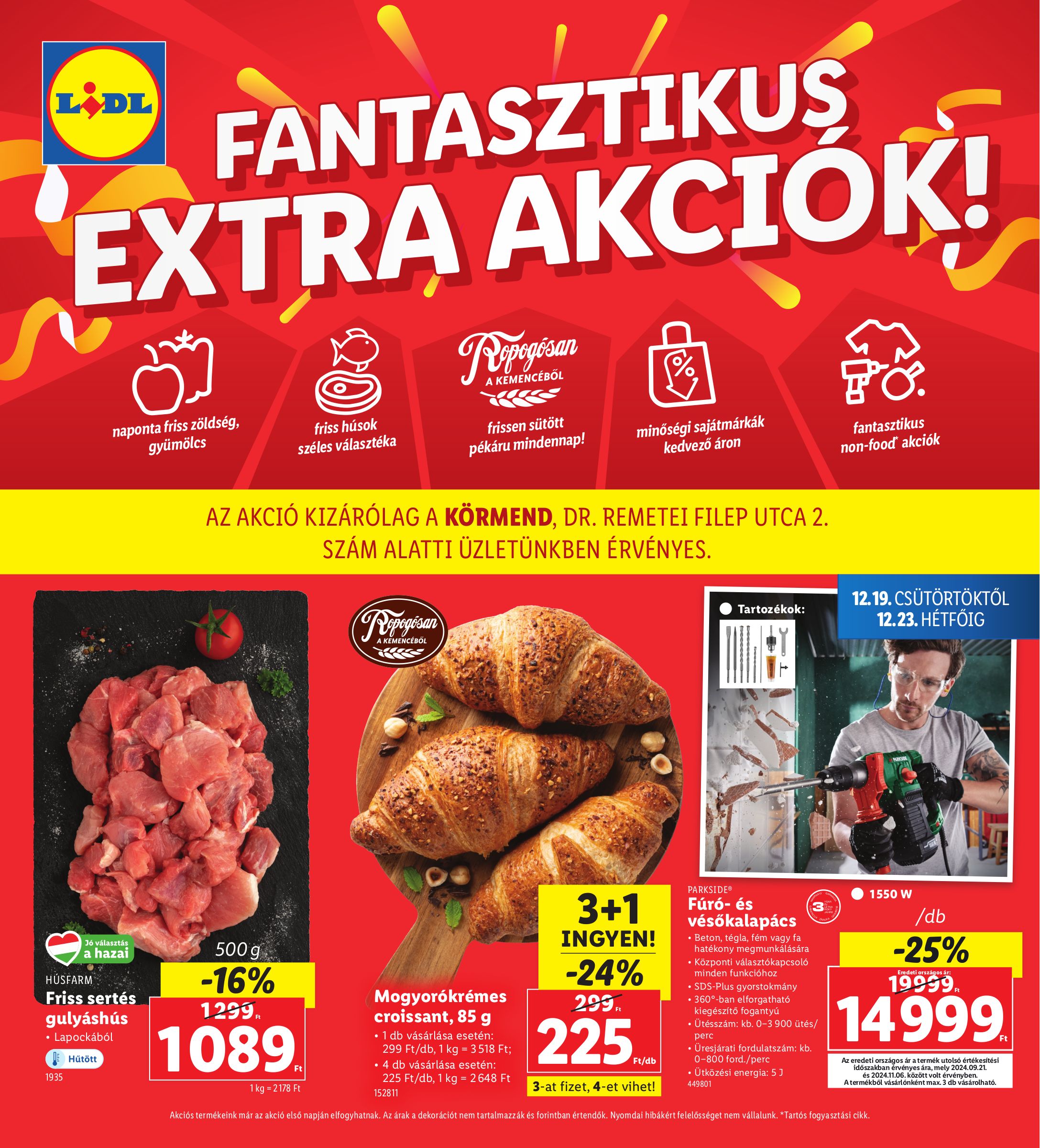 lidl - Lidl - Körmend akciós újság, érvényes 12.19. - 12.23.