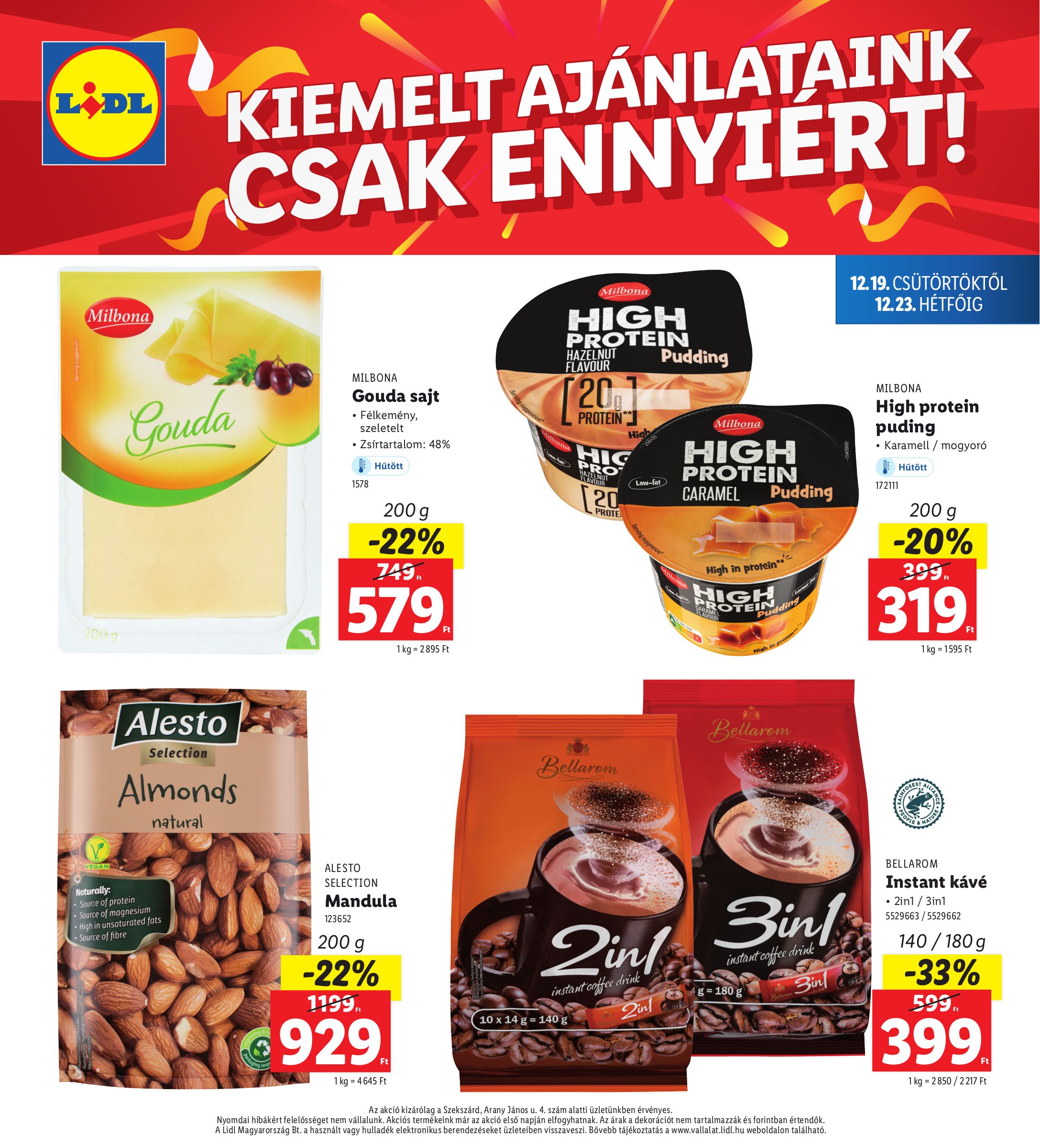 lidl - Lidl - Szekszárd akciós újság, érvényes 12.19. - 12.23. - page: 4