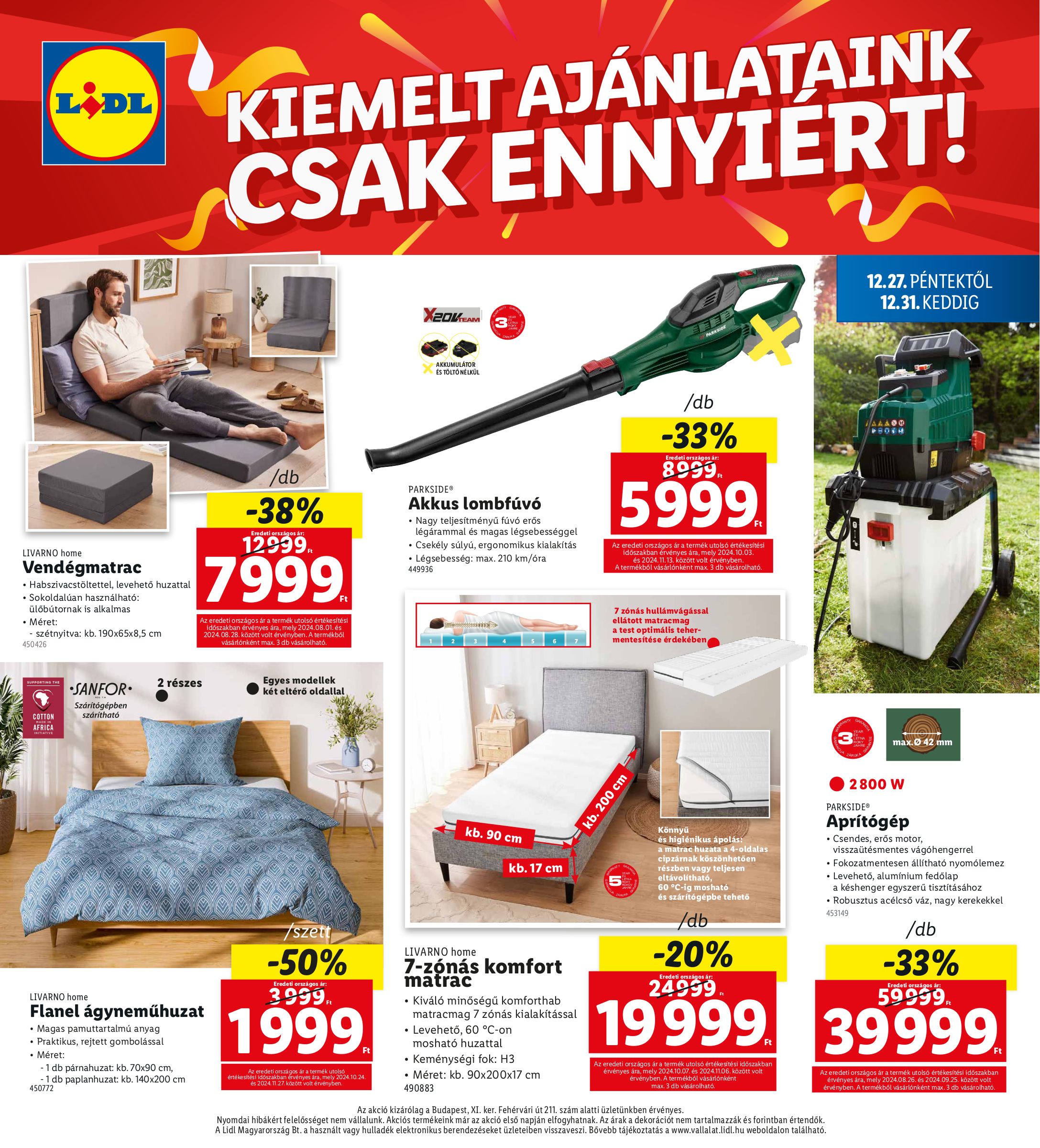 lidl - Lidl - Budapest akciós újság, érvényes 12.27. - 12.31. - page: 4