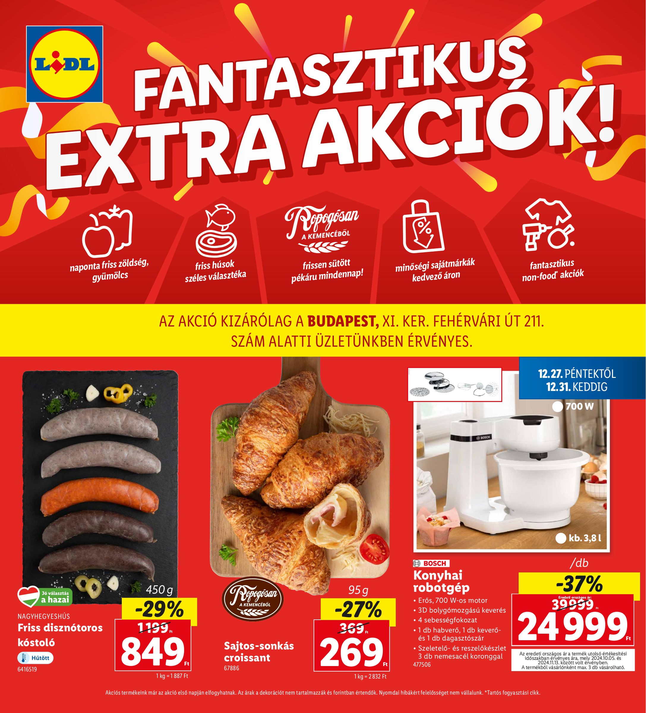 lidl - Lidl - Budapest akciós újság, érvényes 12.27. - 12.31.