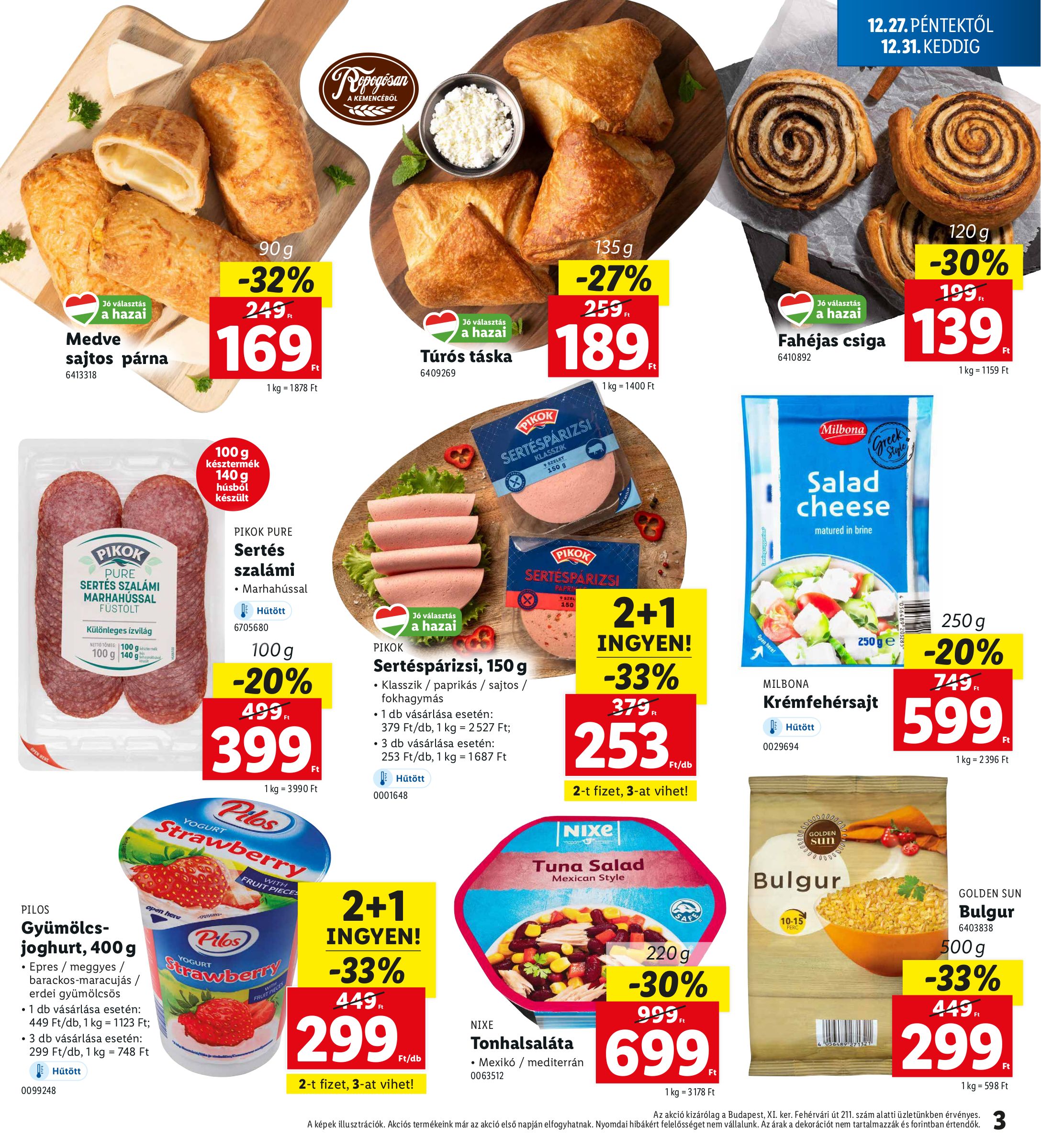 lidl - Lidl - Budapest akciós újság, érvényes 12.27. - 12.31. - page: 3