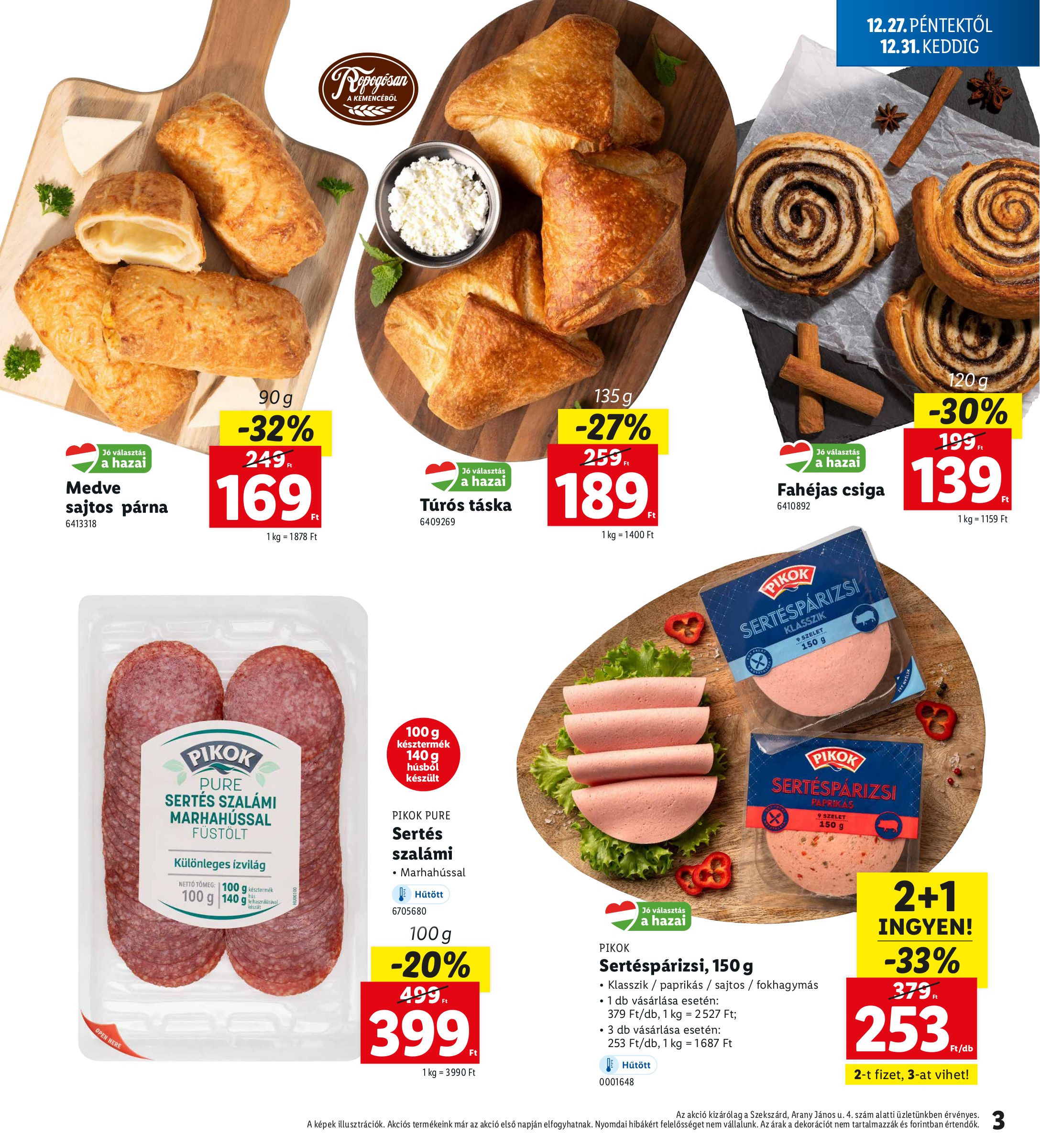 lidl - Lidl - Szekszárd akciós újság, érvényes 12.27. - 12.31. - page: 3