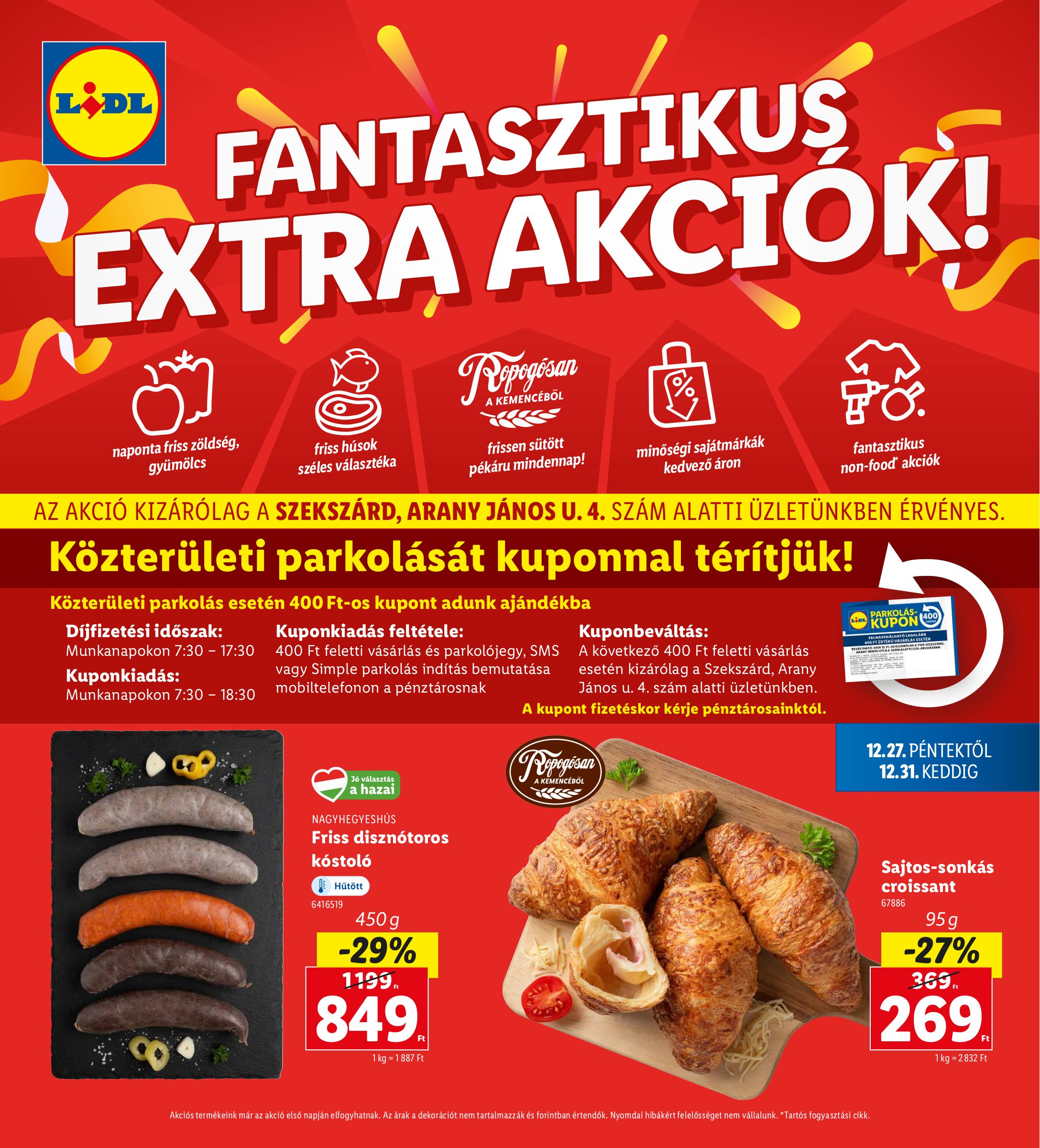 lidl - Lidl - Szekszárd akciós újság, érvényes 12.27. - 12.31.