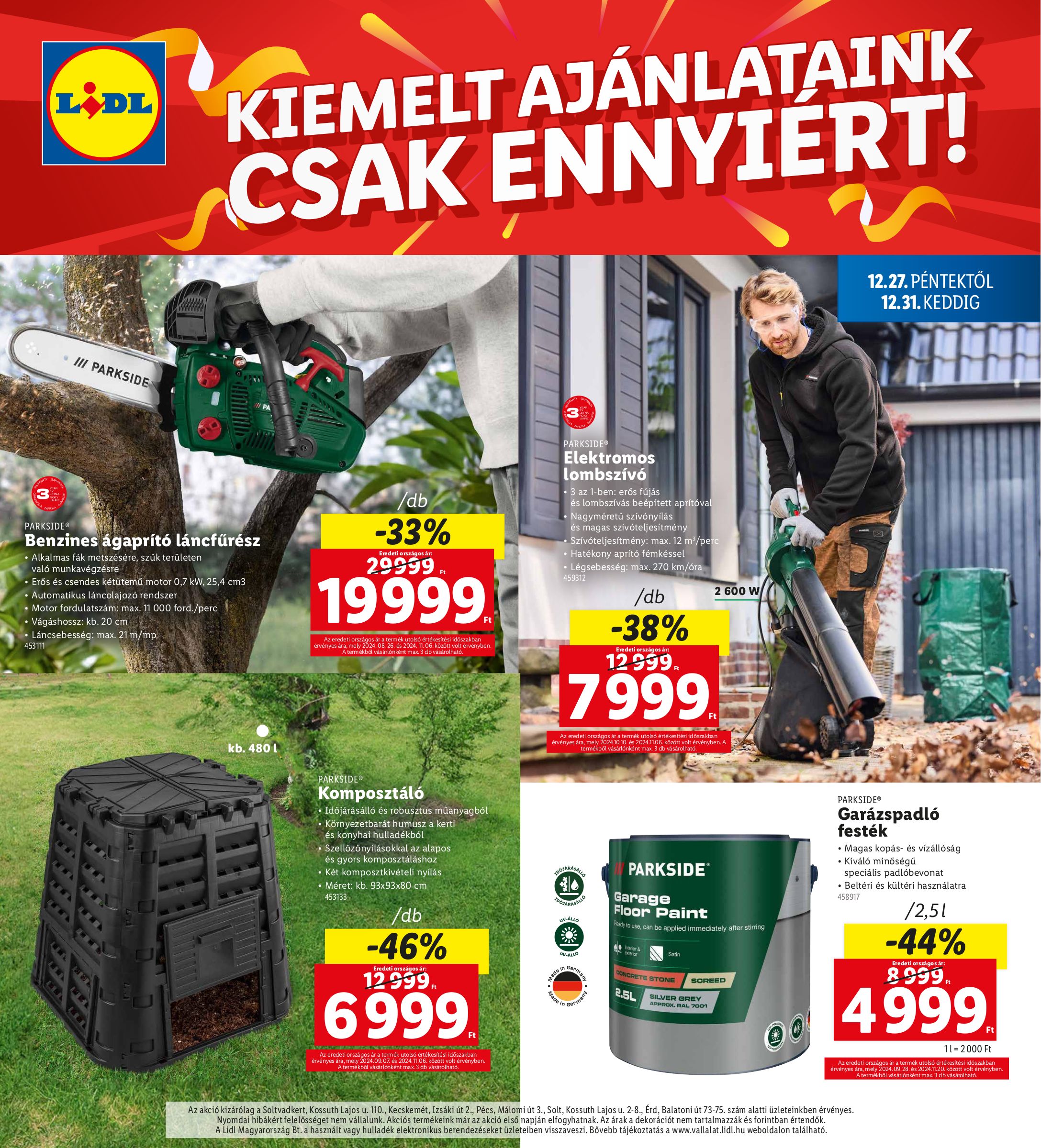 lidl - Lidl - Soltvadkert, Kecskemét, Pécs, Solt, Érd akciós újság, érvényes 12.27. - 12.31. - page: 4