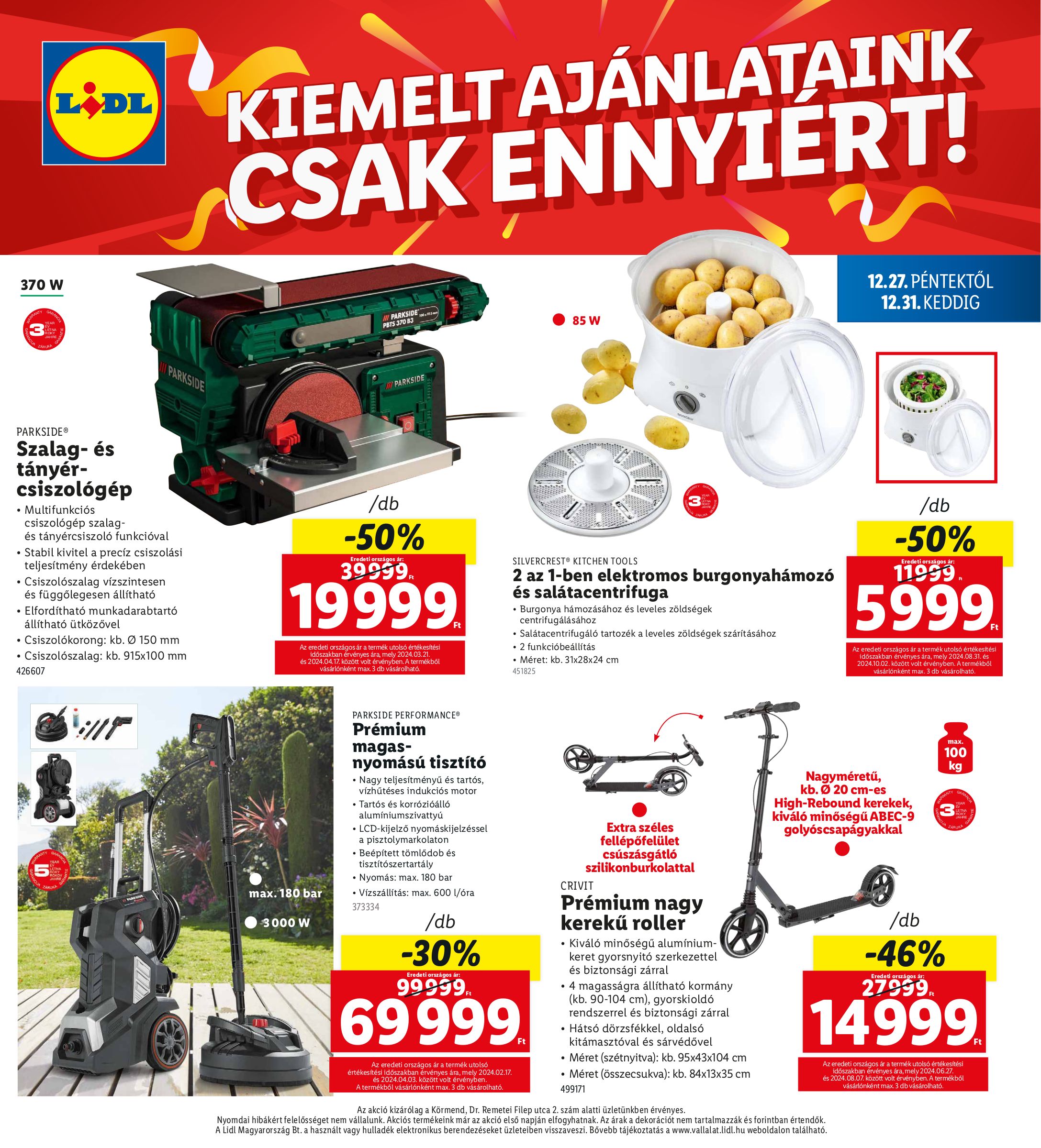 lidl - Lidl - Körmend akciós újság, érvényes 12.27. - 12.31. - page: 4