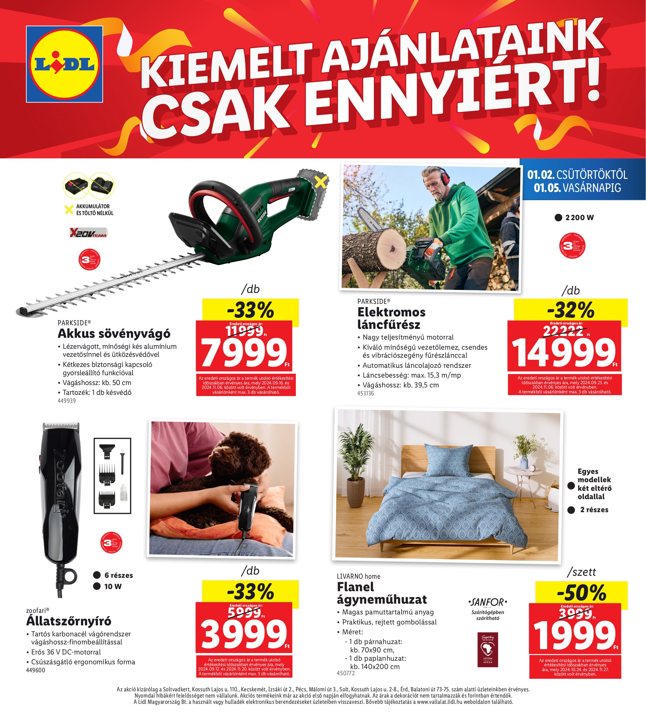 lidl - Lidl - Soltvadkert, Kecskemét, Solt, Pécs, Érd akciós újság, érvényes 01.02. - 01.05. - page: 4