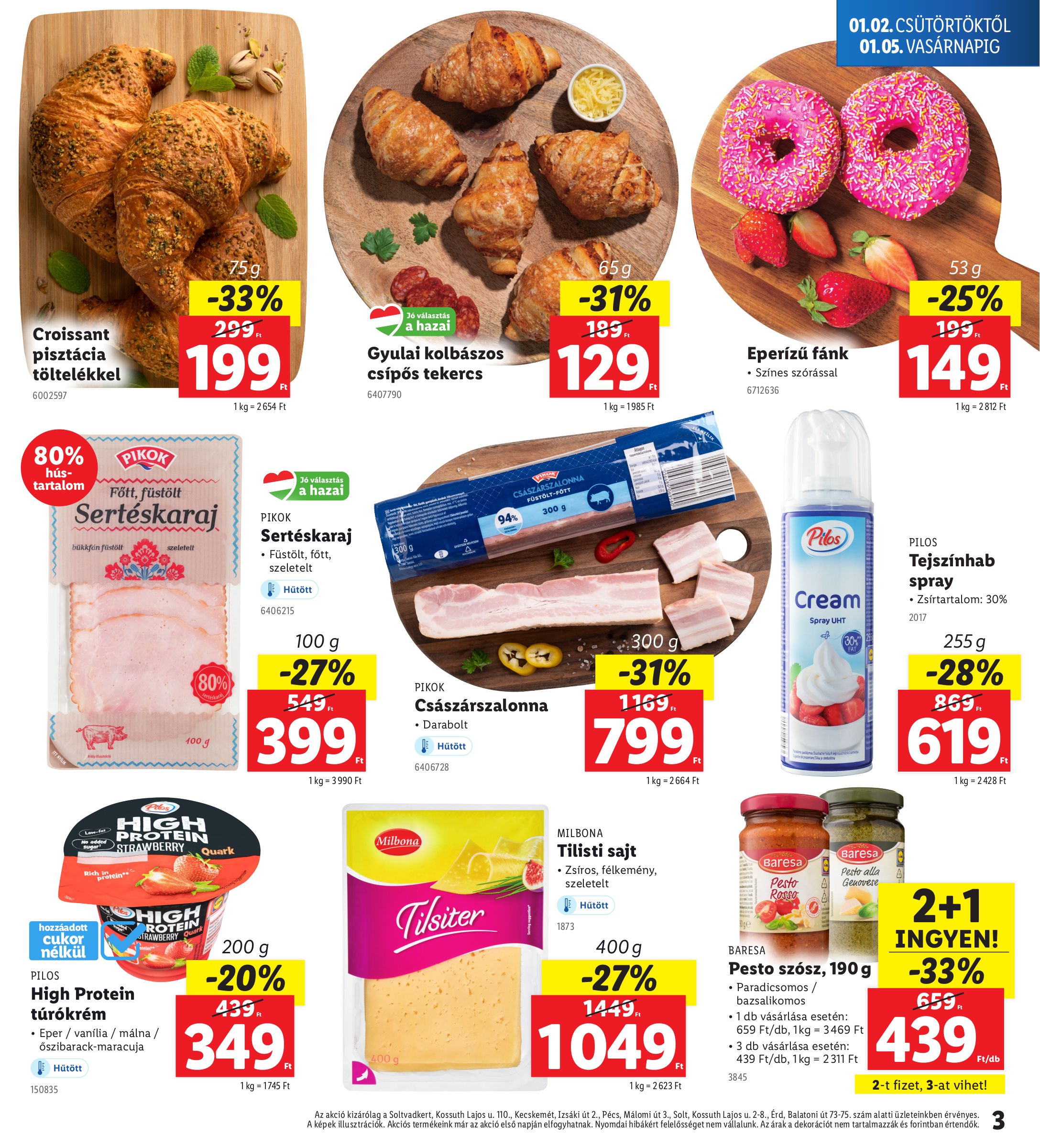 lidl - Lidl - Soltvadkert, Kecskemét, Solt, Pécs, Érd akciós újság, érvényes 01.02. - 01.05. - page: 3