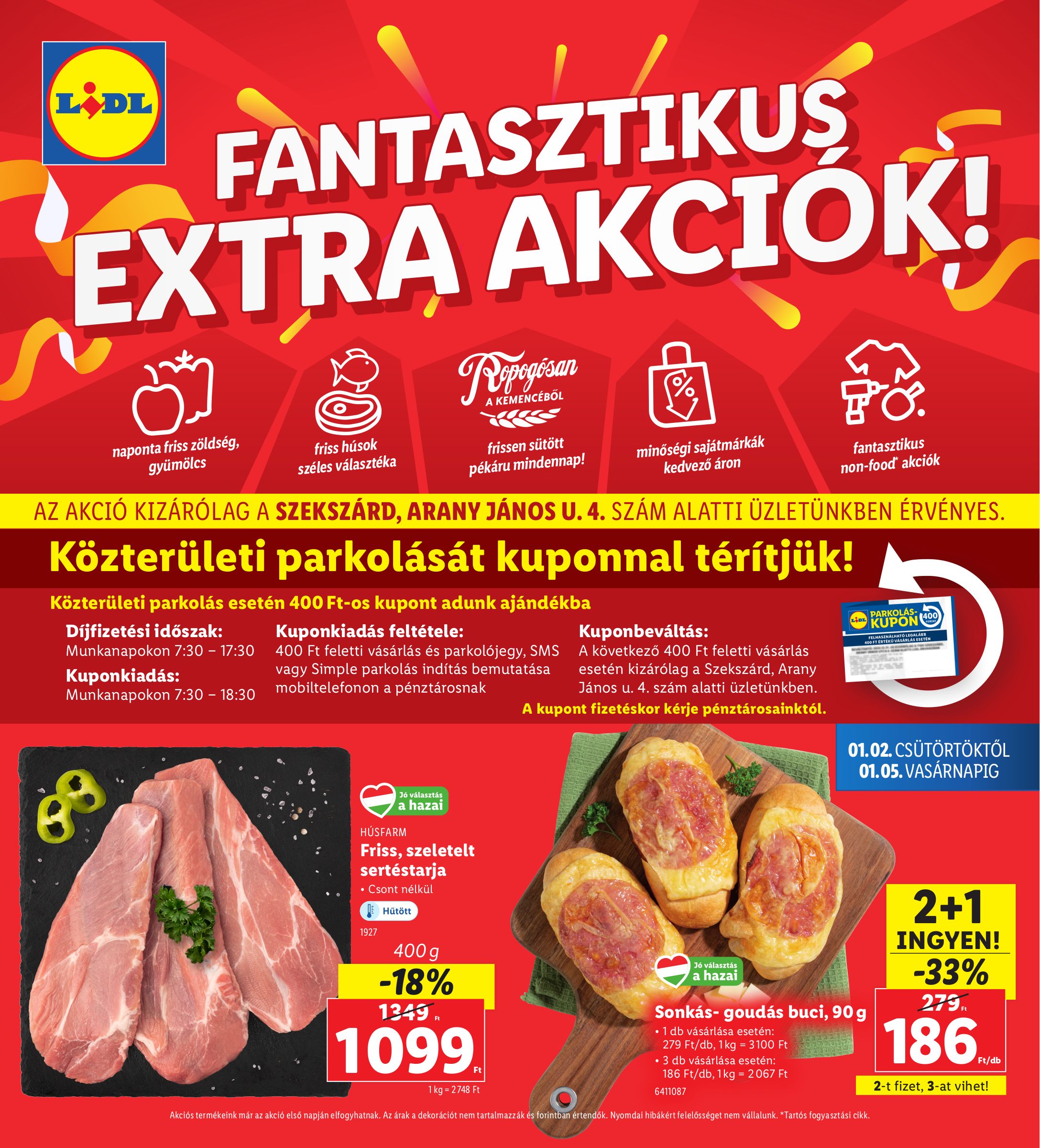 lidl - Lidl - Szekszárd akciós újság, érvényes 01.02. - 01.05.