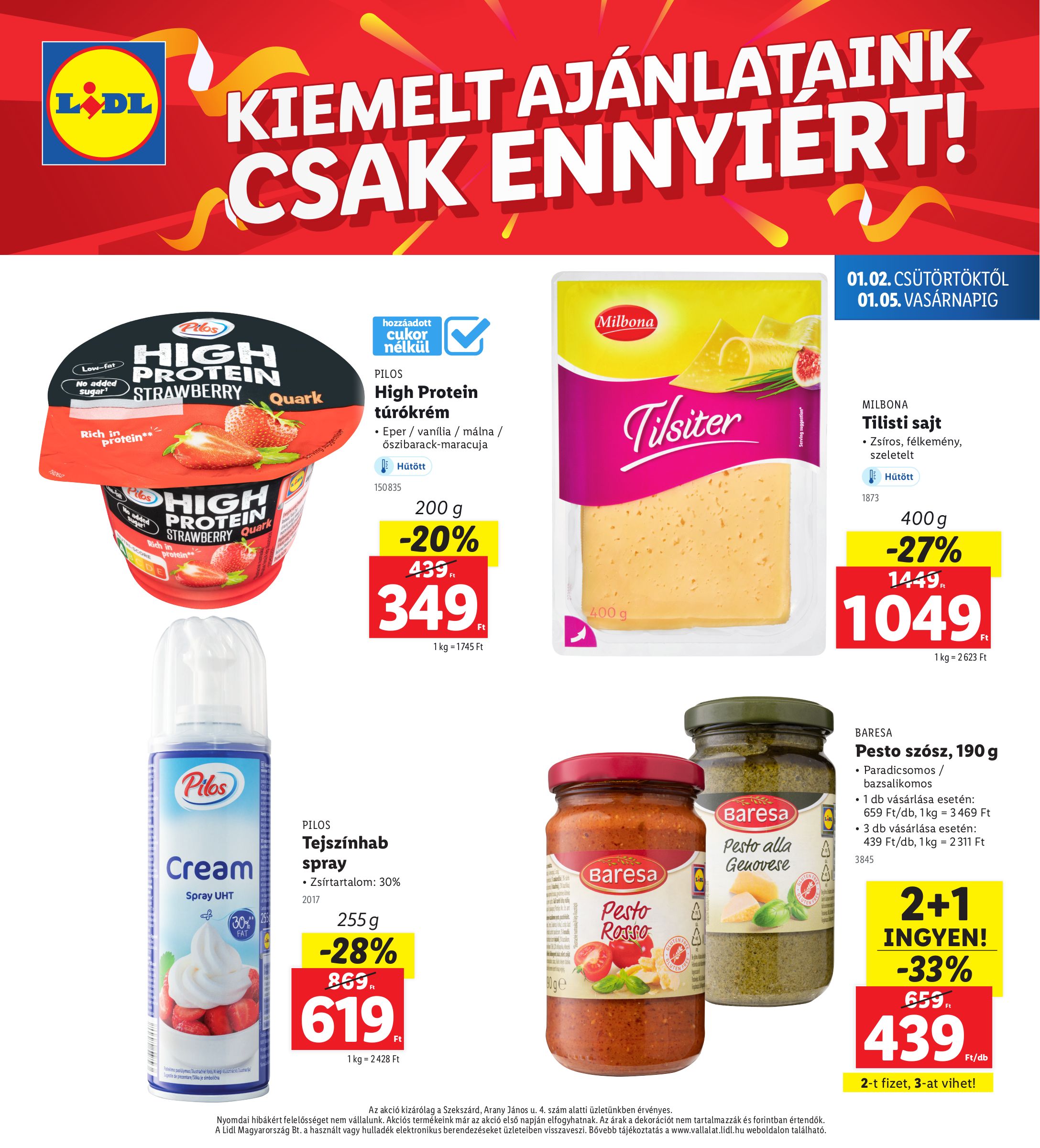 lidl - Lidl - Szekszárd akciós újság, érvényes 01.02. - 01.05. - page: 4