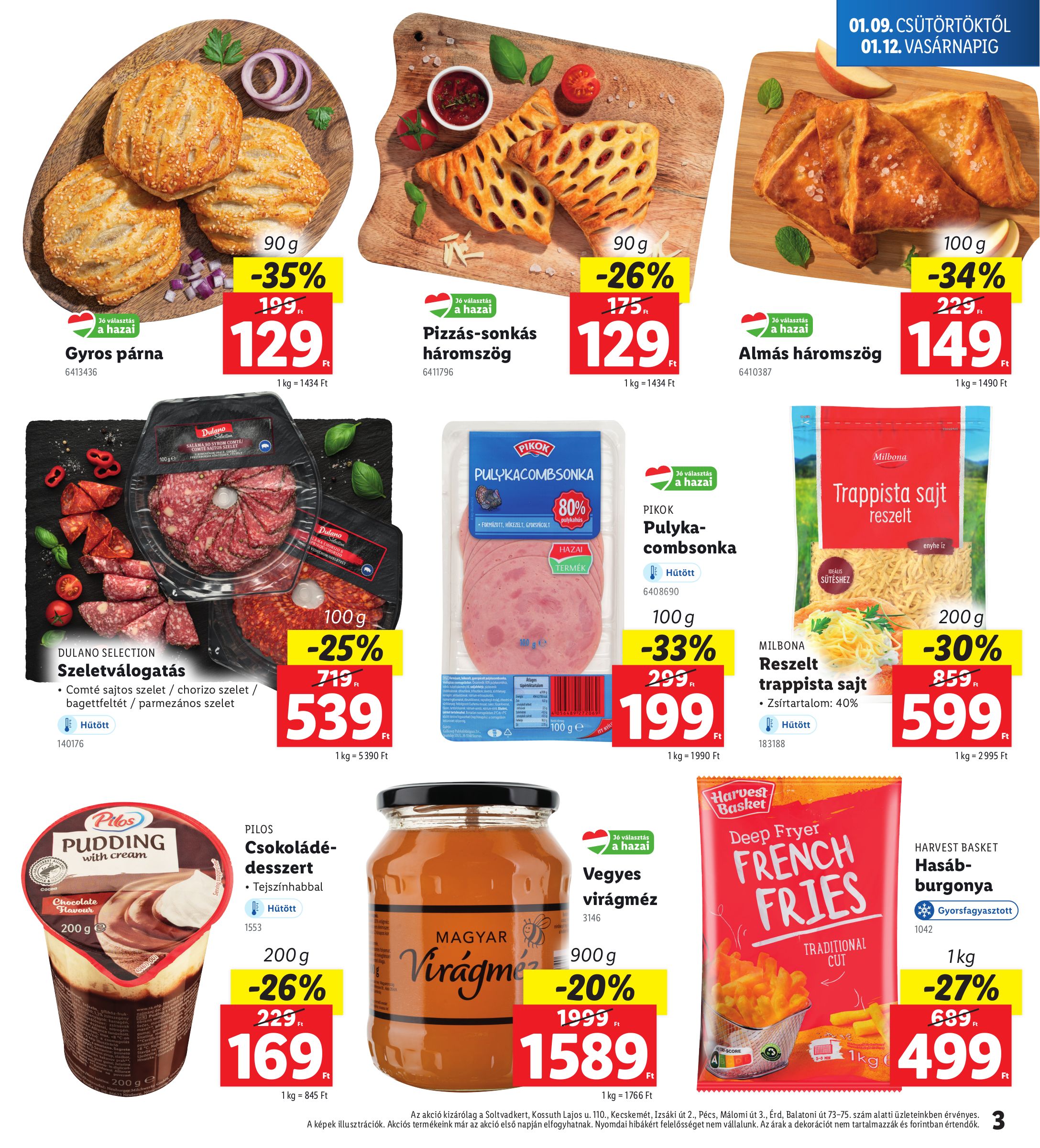 lidl - Lidl - Soltvadkert, Kecskemét, Pécs, Érd akciós újság, érvényes 01.09. - 01.12. - page: 3