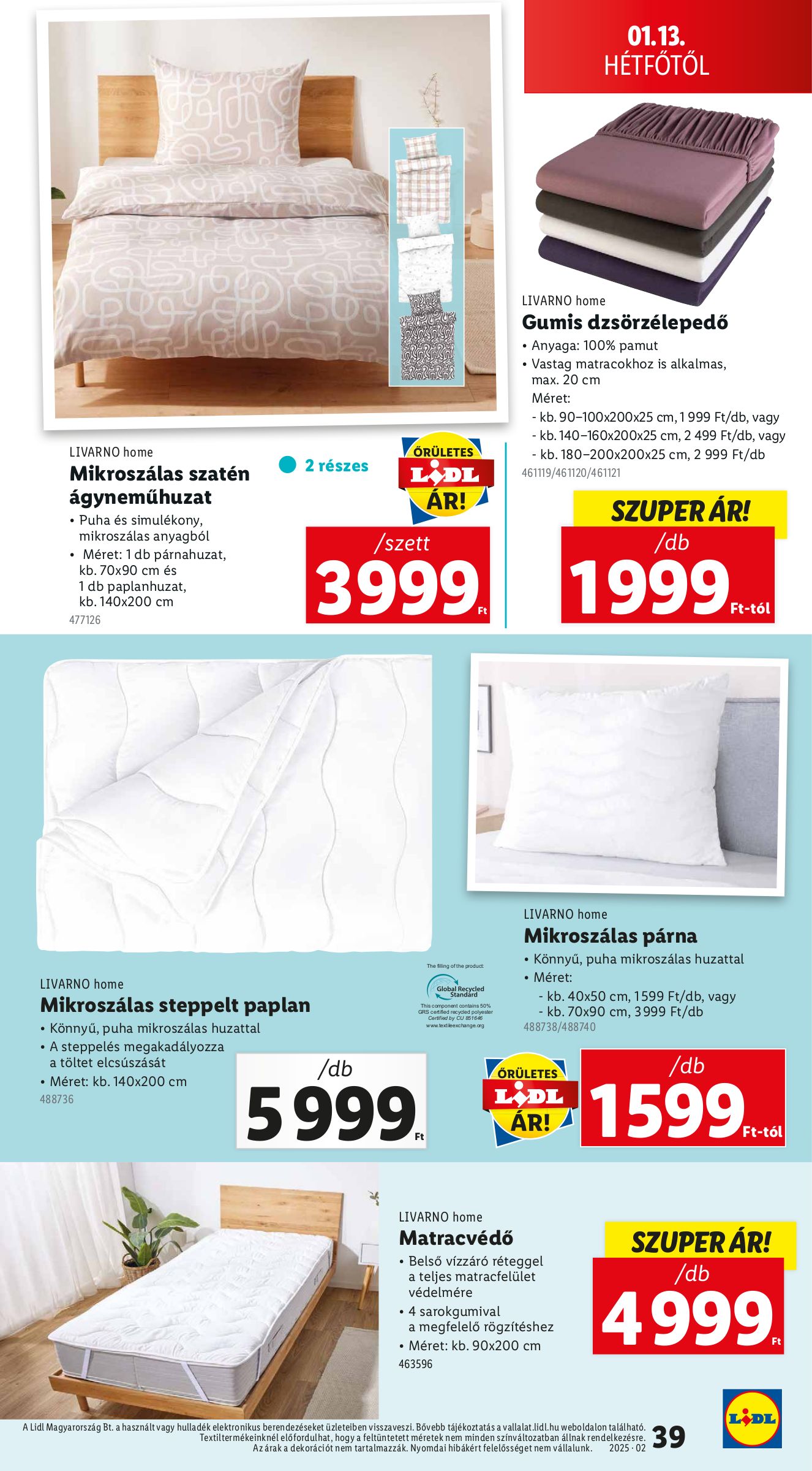 lidl - Lidl akciós újság, érvényes 01.09. - 01.15. - page: 39