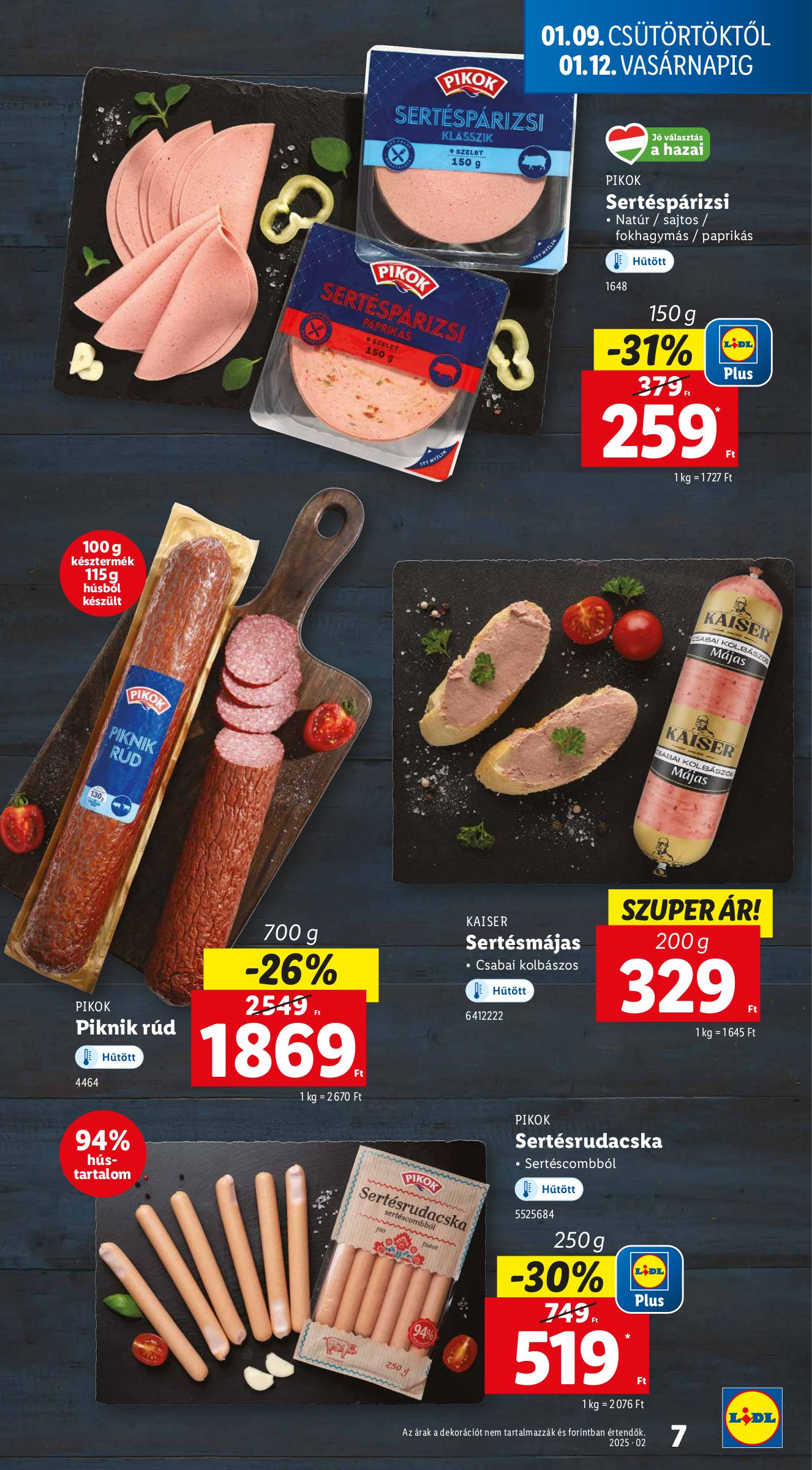 lidl - Lidl akciós újság, érvényes 01.09. - 01.15. - page: 7