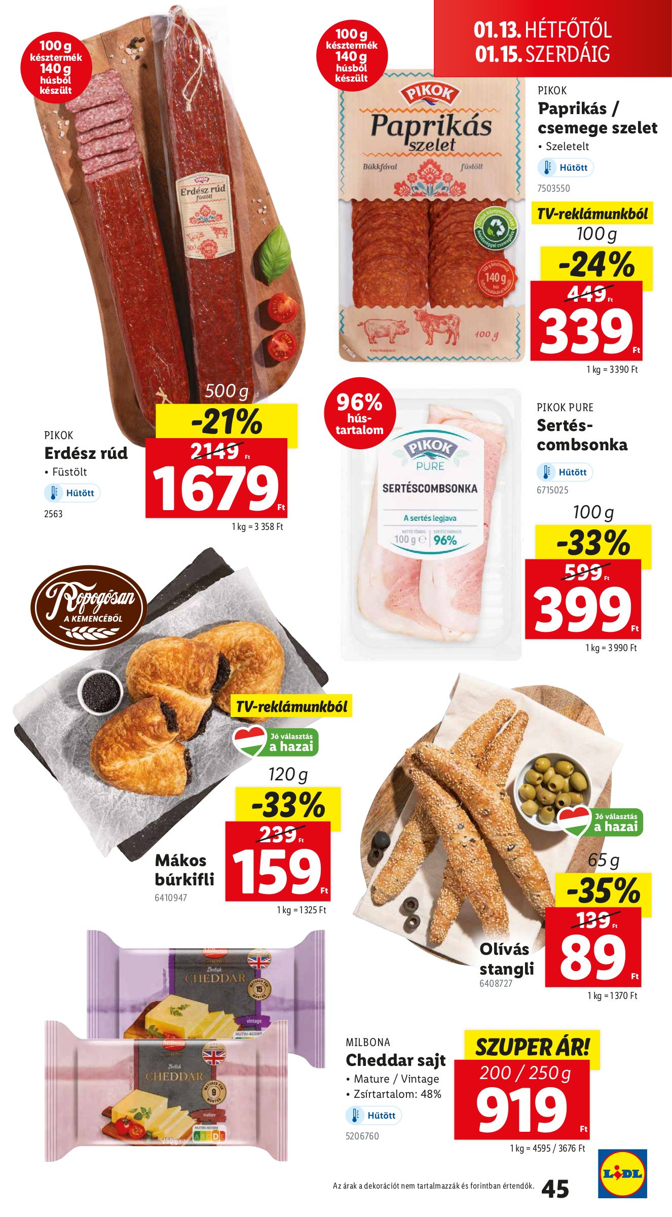 lidl - Lidl akciós újság, érvényes 01.09. - 01.15. - page: 45