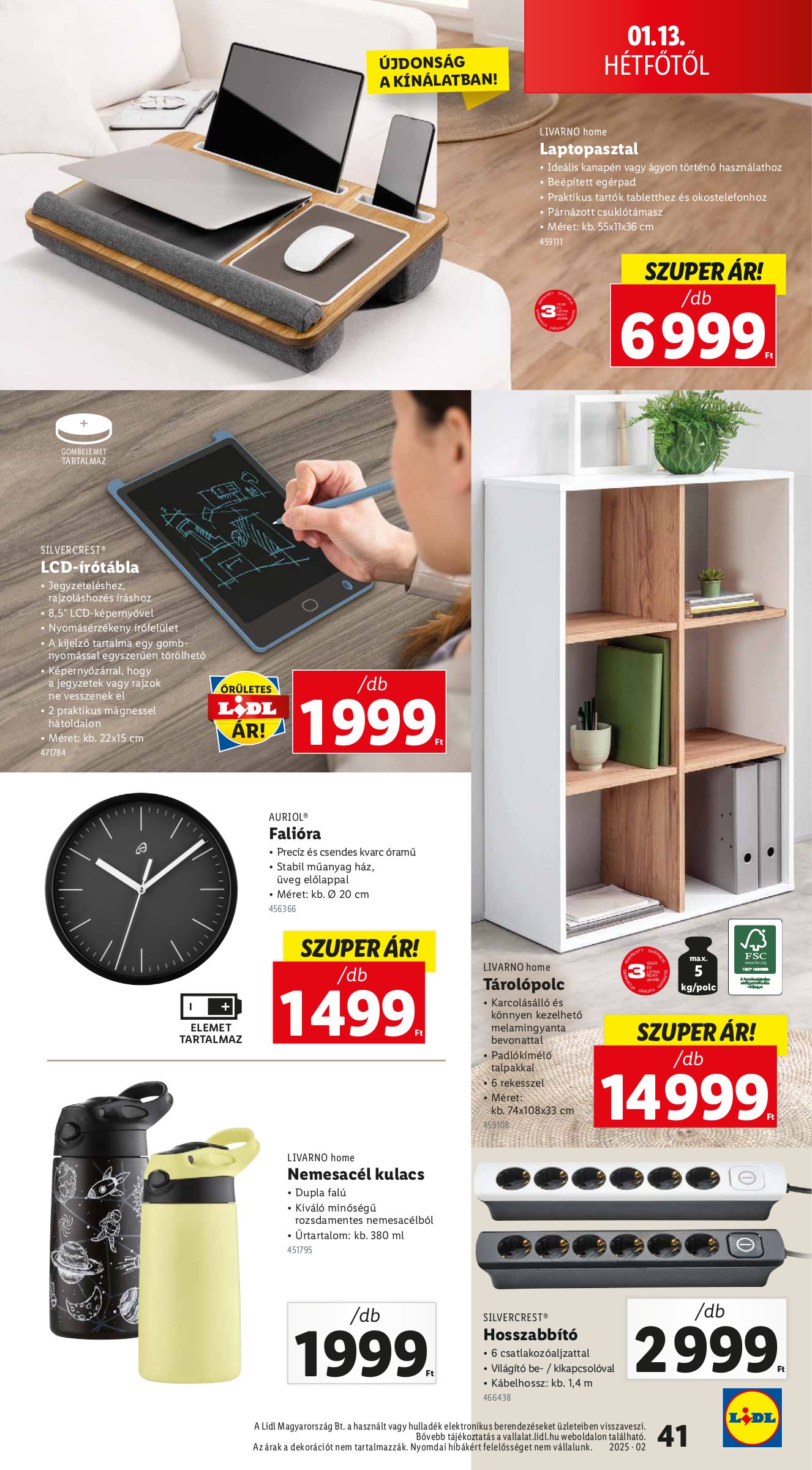 lidl - Lidl akciós újság, érvényes 01.09. - 01.15. - page: 41